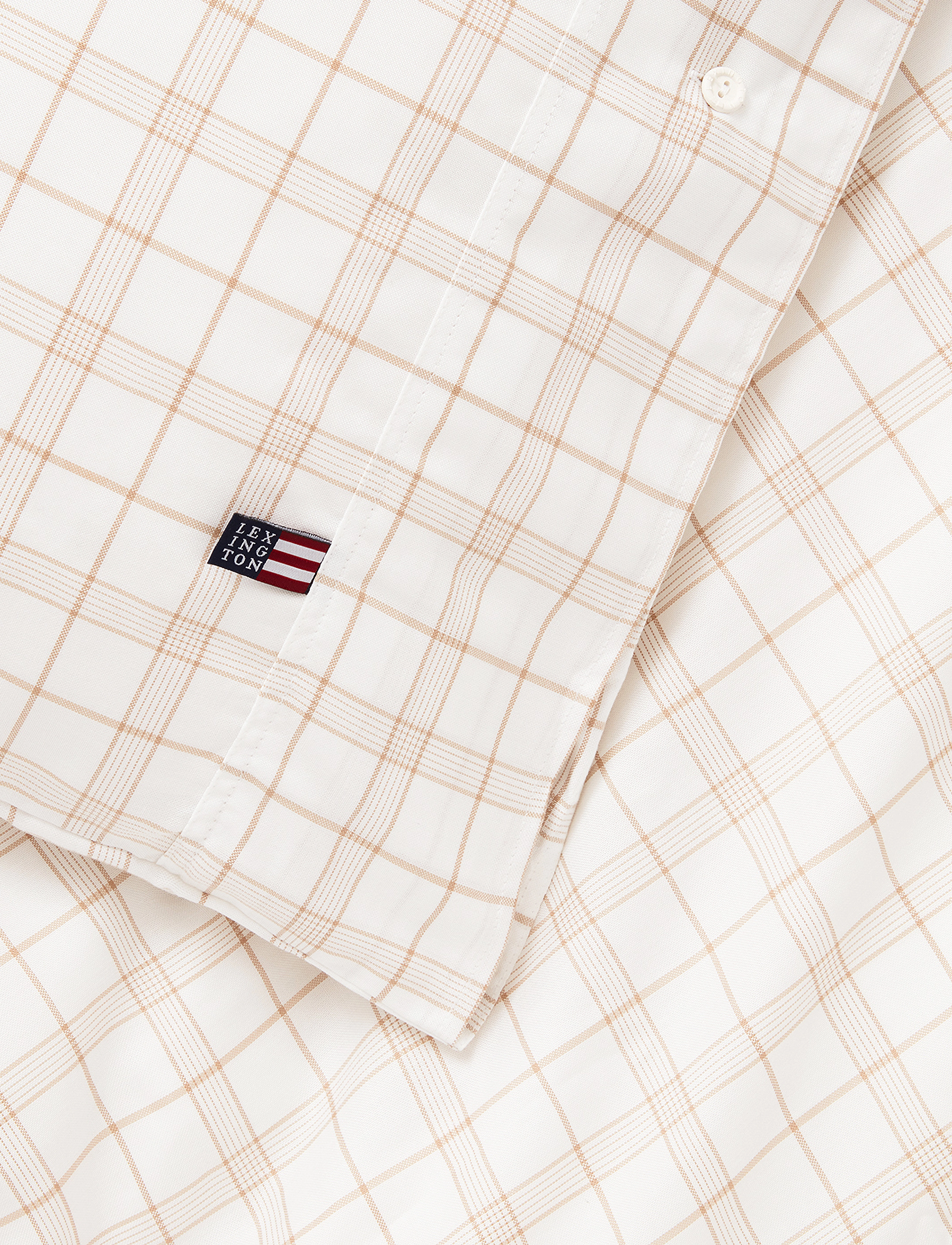 Lexington Home - White/Beige Checked Lyocell/Cotton Bed Set - white/beige - 2