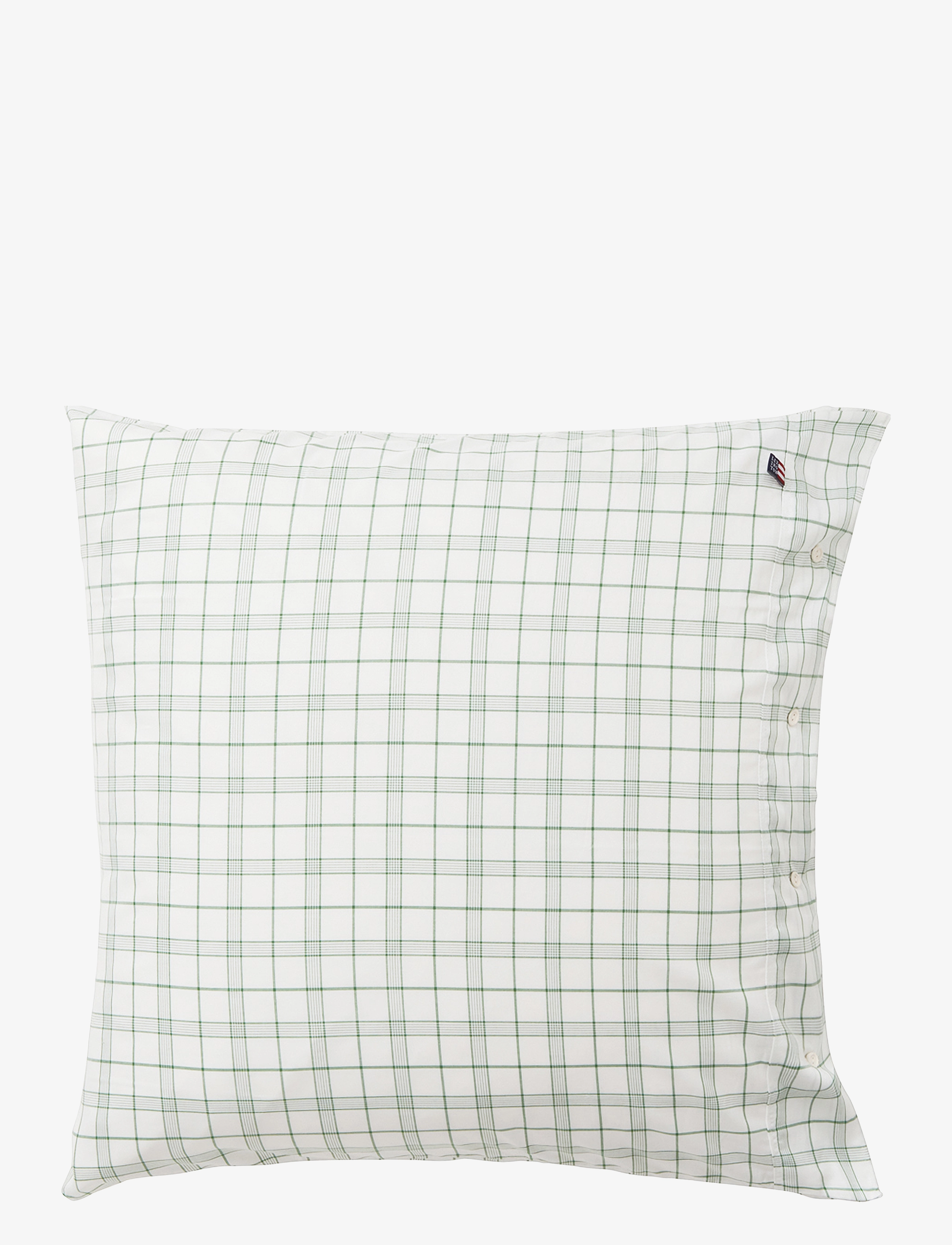 Lexington Home - White/Green Checked Lyocell/Cotton Pillowcase - white/green - 1
