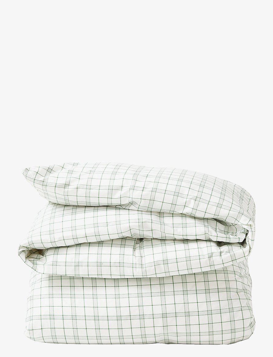 Lexington Home - White/Green Checked Lyocell/Cotton Bed Set - white/green - 1