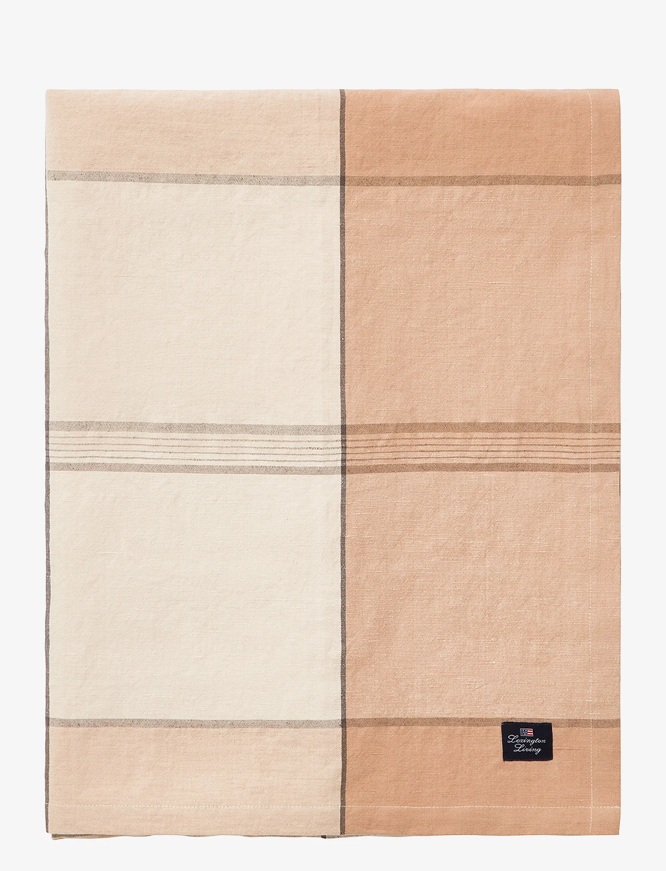 Lexington Home - Linen/Cotton Checked Tablecloth - nappes et chemins de table - beige/white - 1
