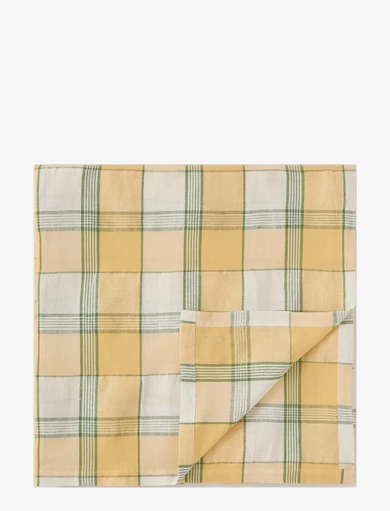 Lexington Home - Easter Linen/Cotton Tablecloth - tischdecken & tischläufer - yellow/white - 1