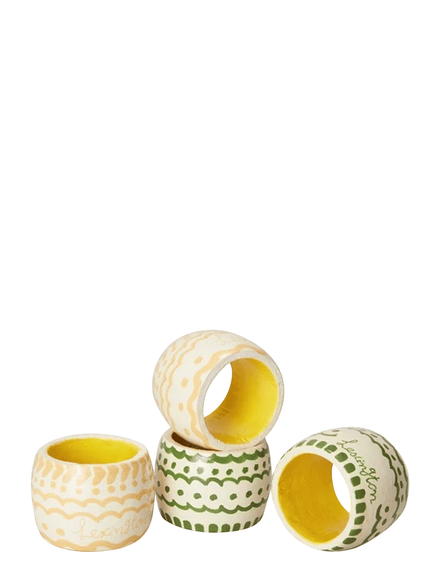 Lexington Home - Easter Napkin Ring in Wood (Set of 4) - die niedrigsten preise - multi - 0