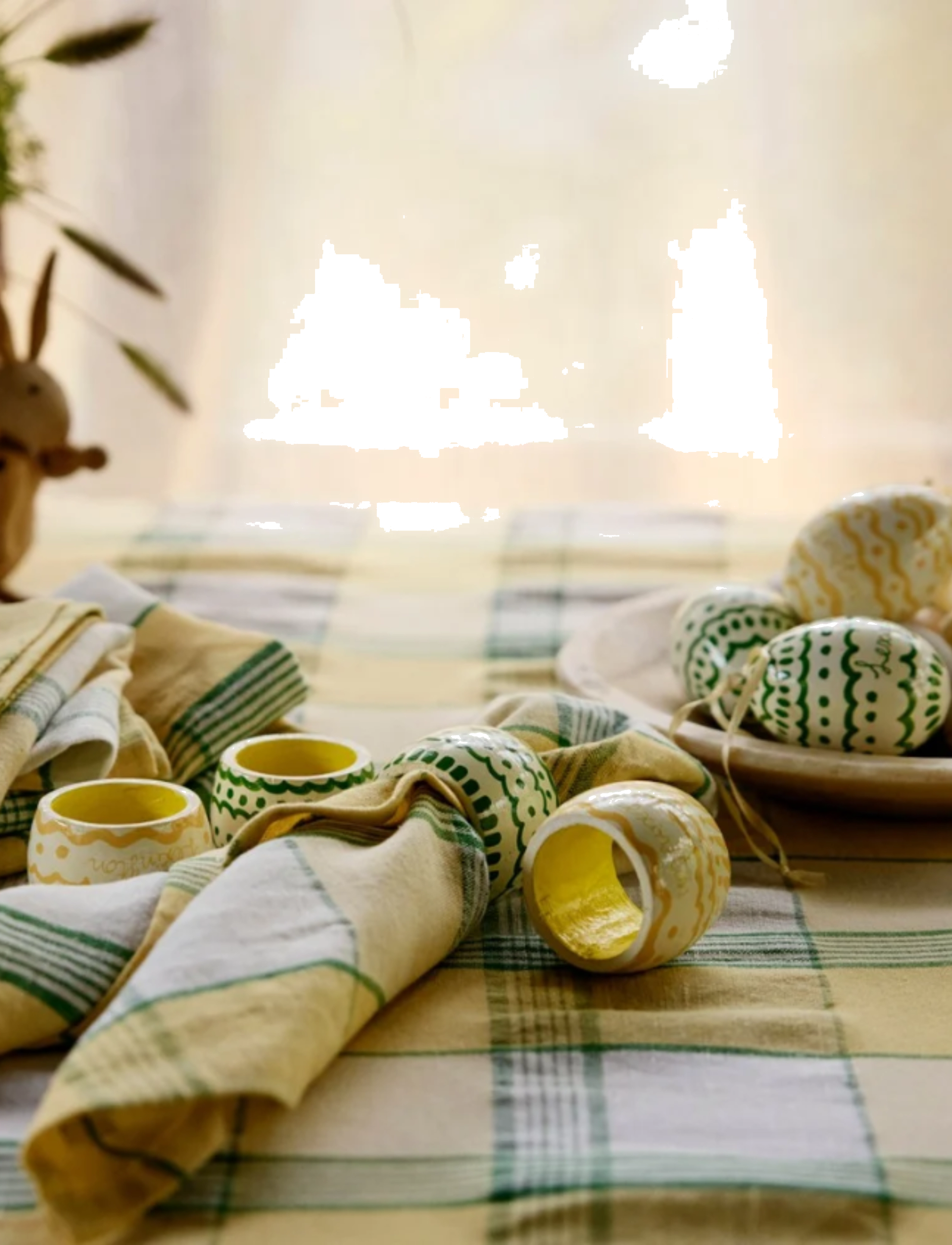 Lexington Home - Easter Napkin Ring in Wood (Set of 4) - mažiausios kainos - multi - 2