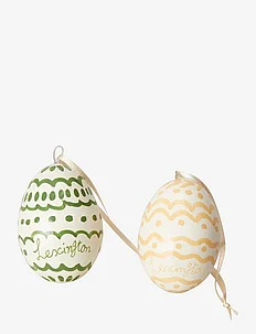 Easter Eggs in Papier Mache (Set of 2), Lexington Home
