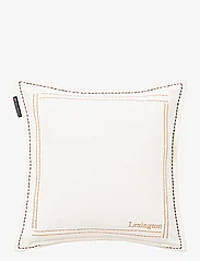 Lexington Home - Graphic Recycled Heavy Cotton Twill Pillow Cover - pudebetræk - white/beige/gray - 1