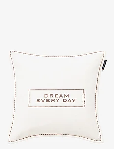 Message Recycled Heavy Cotton Twill Pillow Cover, Lexington Home