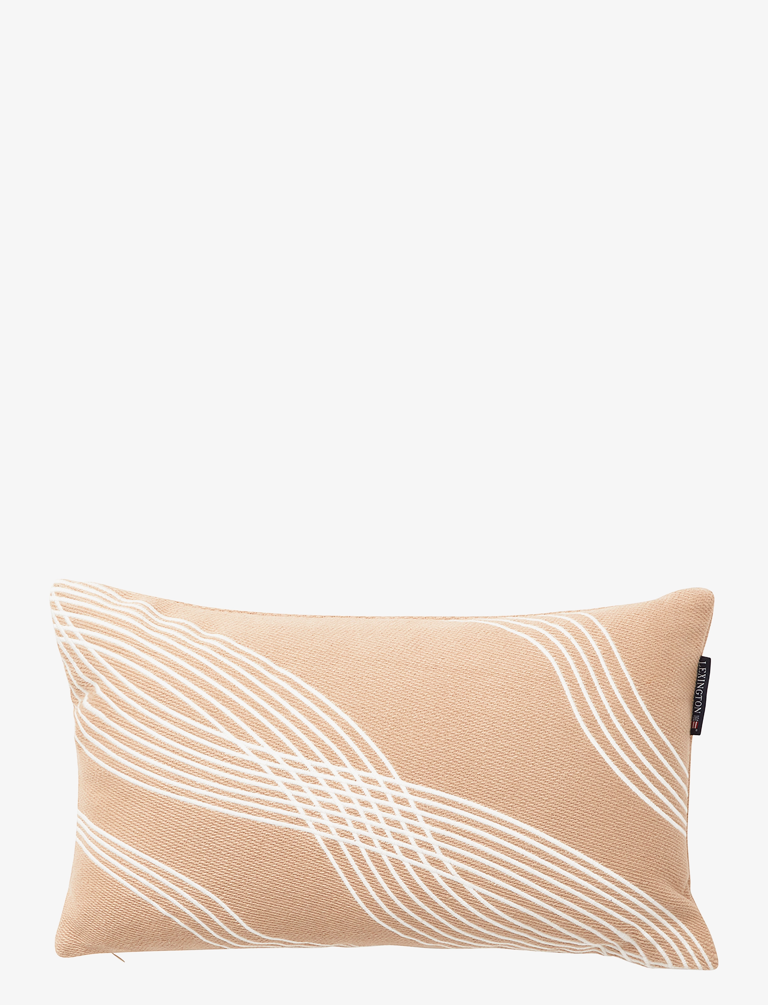 Lexington Home Waves Recycled Heavy Cotton Twill 50x30 Pillow - Lexington Clothing - BEIGE/WHITE / beige