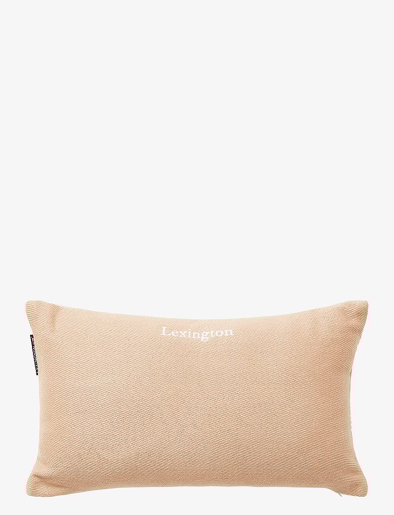Lexington Home - Waves Recycled Heavy Cotton Twill 50x30 Pillow - prydnadskuddar - beige/white - 1