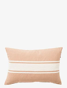 Embroidery Center Striped Linen/Cott 60x40 Pillow, Lexington Home