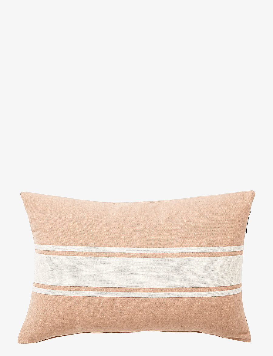 Lexington Home - Embroidery Center Striped Linen/Cott 60x40 Pillow - kissen - beige/off white - 0
