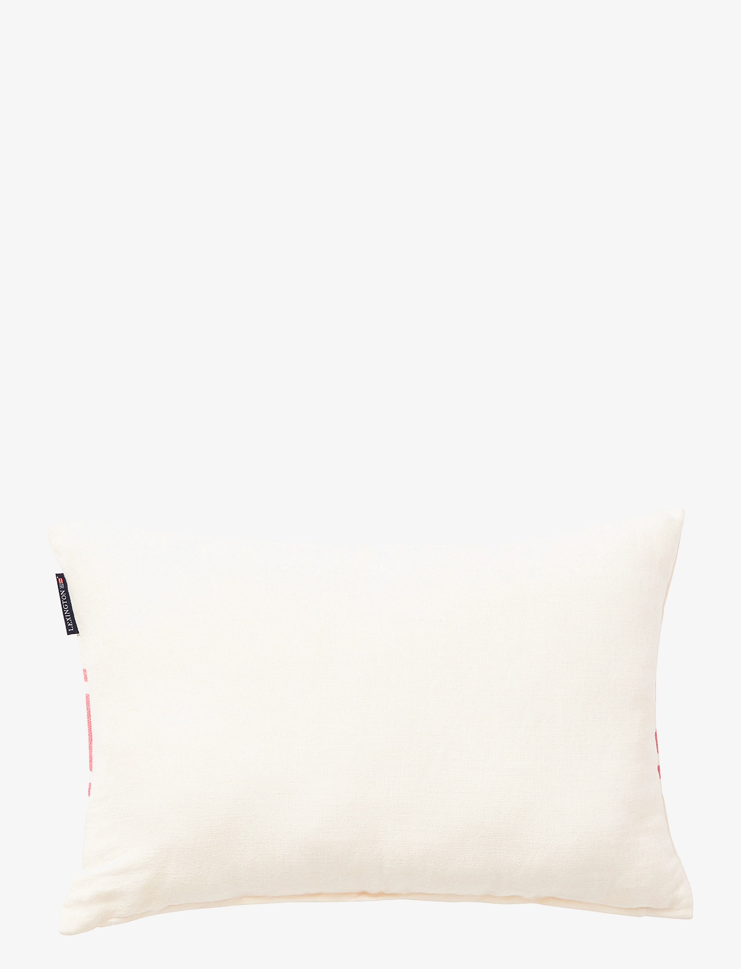 Lexington Home - Embroidery Center Striped Linen/Cott 60x40 Pillow - pyntepuder - off white/pink - 1