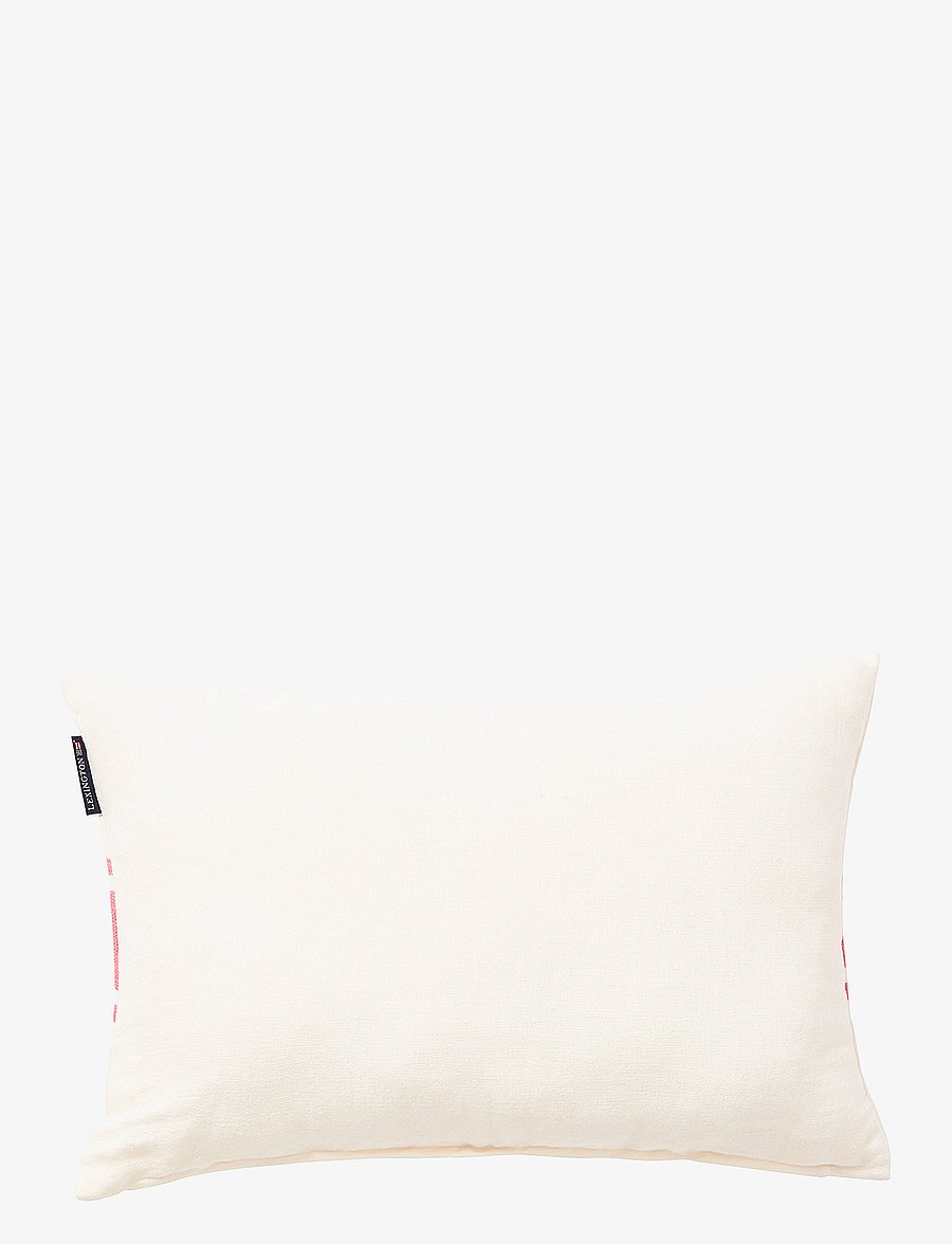 Lexington Home - Embroidery Center Striped Linen/Cott 60x40 Pillow - kissen - off white/pink - 1