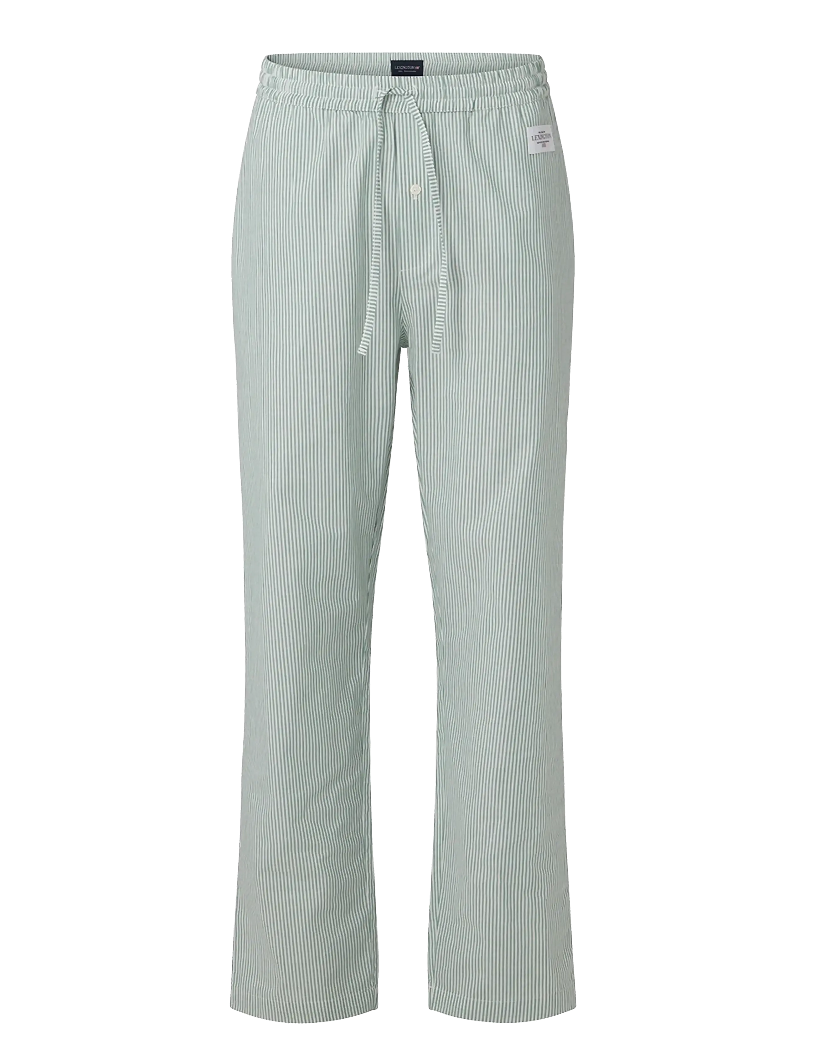 Lexington Home Konrad Oxford Striped Pajama Pants - Vabaajapüksid - GREEN/WHITE / green