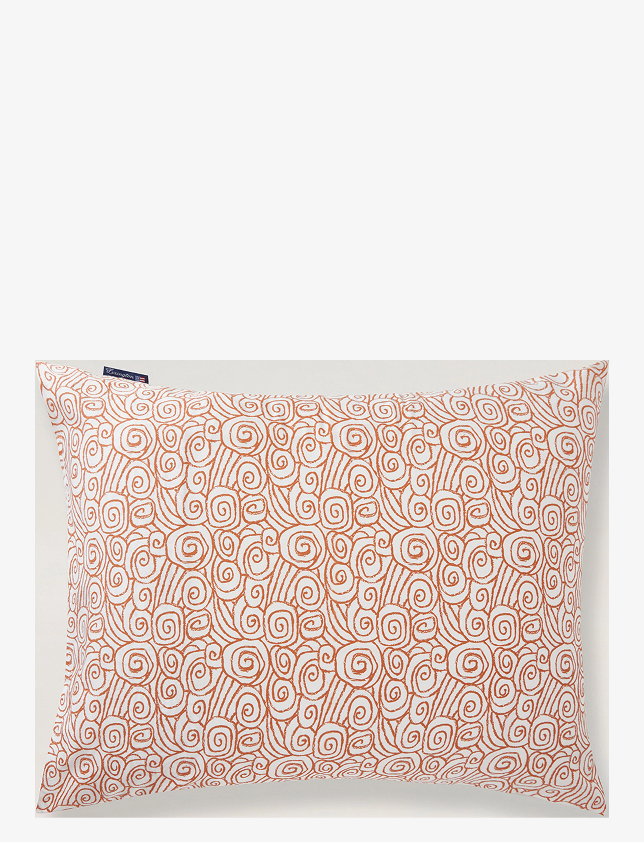 Lexington Home - White/Terra Wave Printed Cotton Sateen pillowcase - white/terra - 1