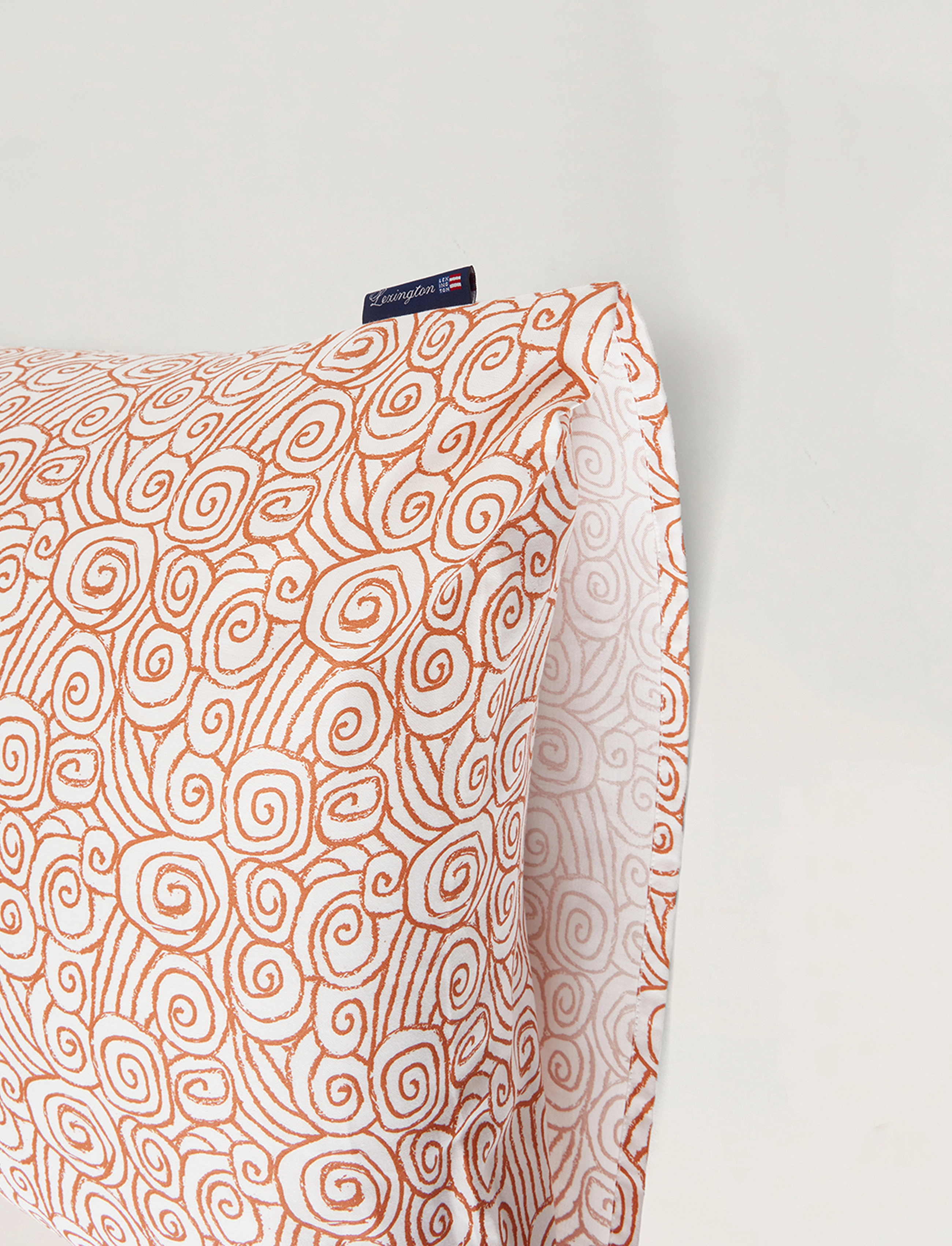 Lexington Home - White/Terra Wave Printed Cotton Sateen pillowcase - white/terra - 2