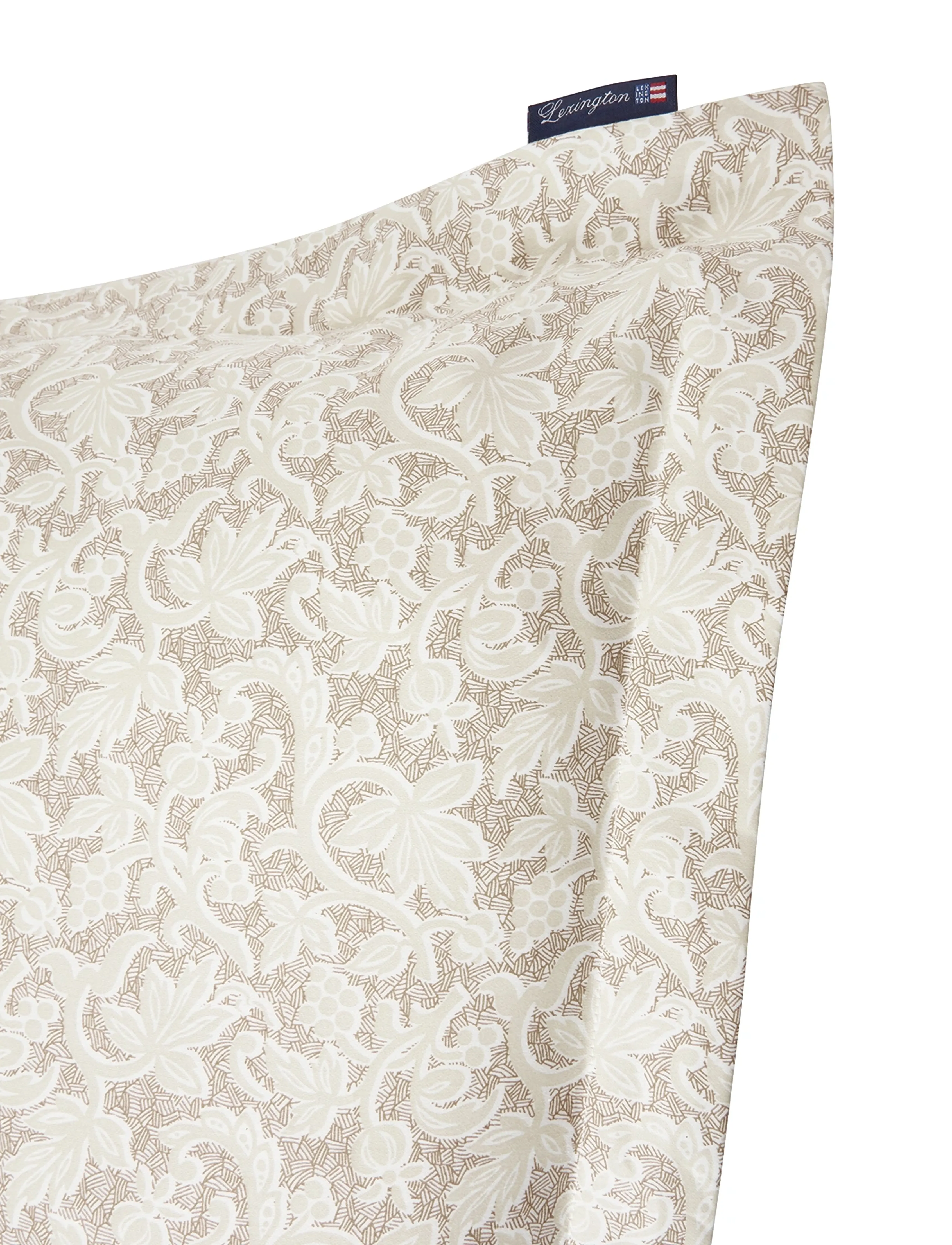 Lexington Home - Grapevine Printed Cotton Sateen Pillowcase - beige/white - 5
