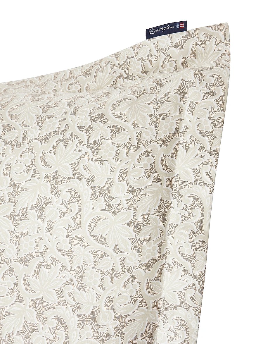 Lexington Home - Grapevine Printed Cotton Sateen Pillowcase - beige/white - 5