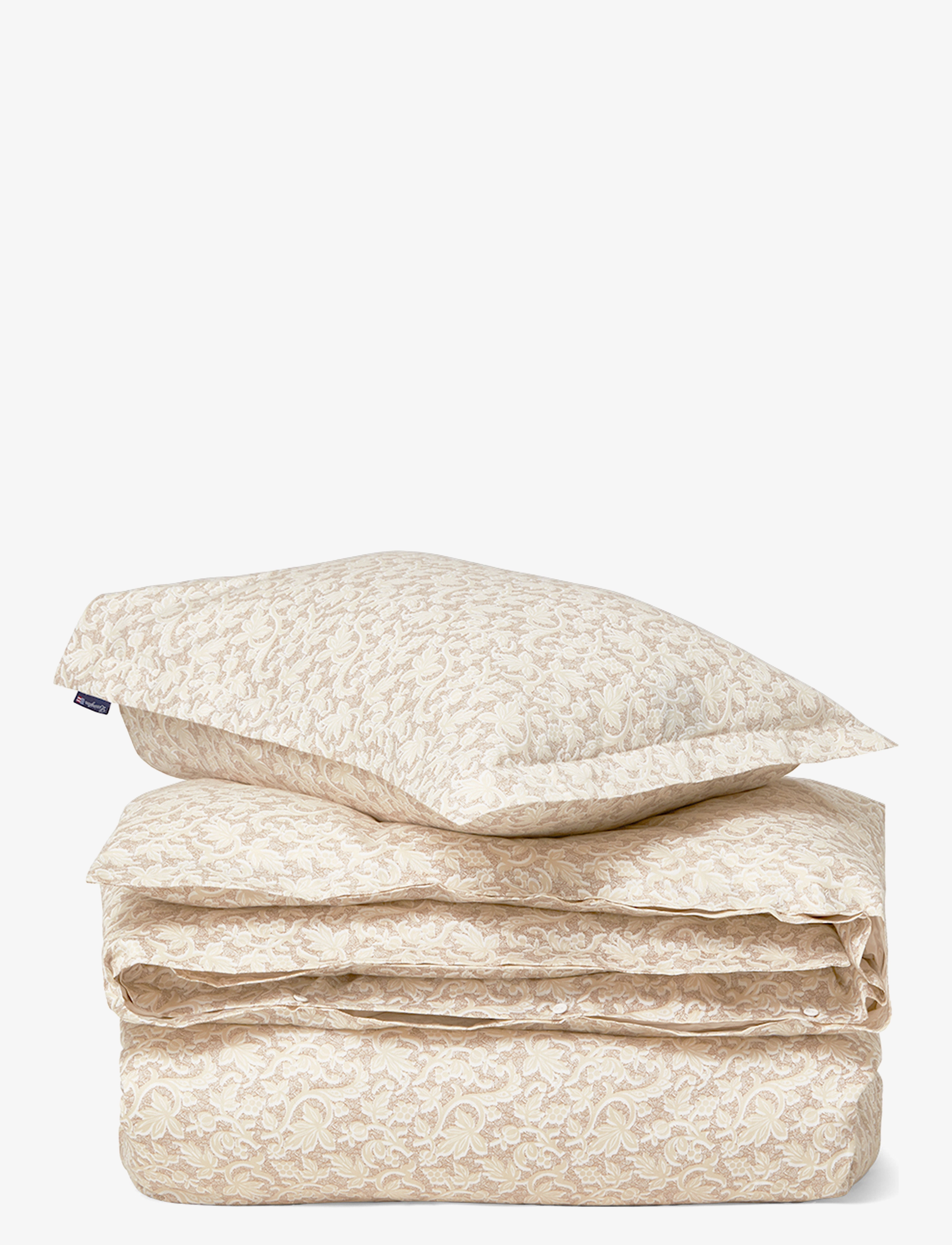 Lexington Home Grapevine Printed Cotton Sateen Bed Set - Last Chance - BEIGE/WHITE / beige