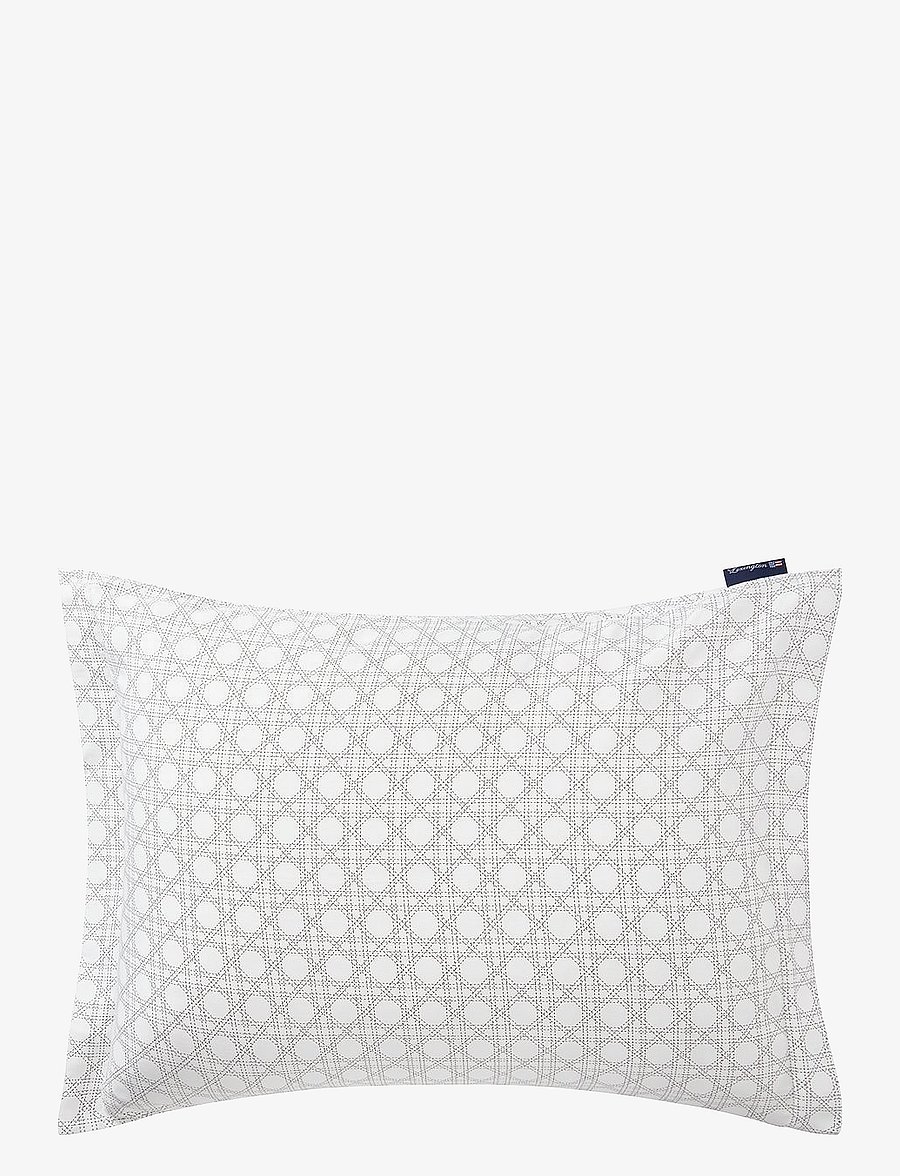 Lexington Home - Rattan Printed Cotton Sateen Pillowcase - kopfkissenbezüge - white/dk. gray - 0