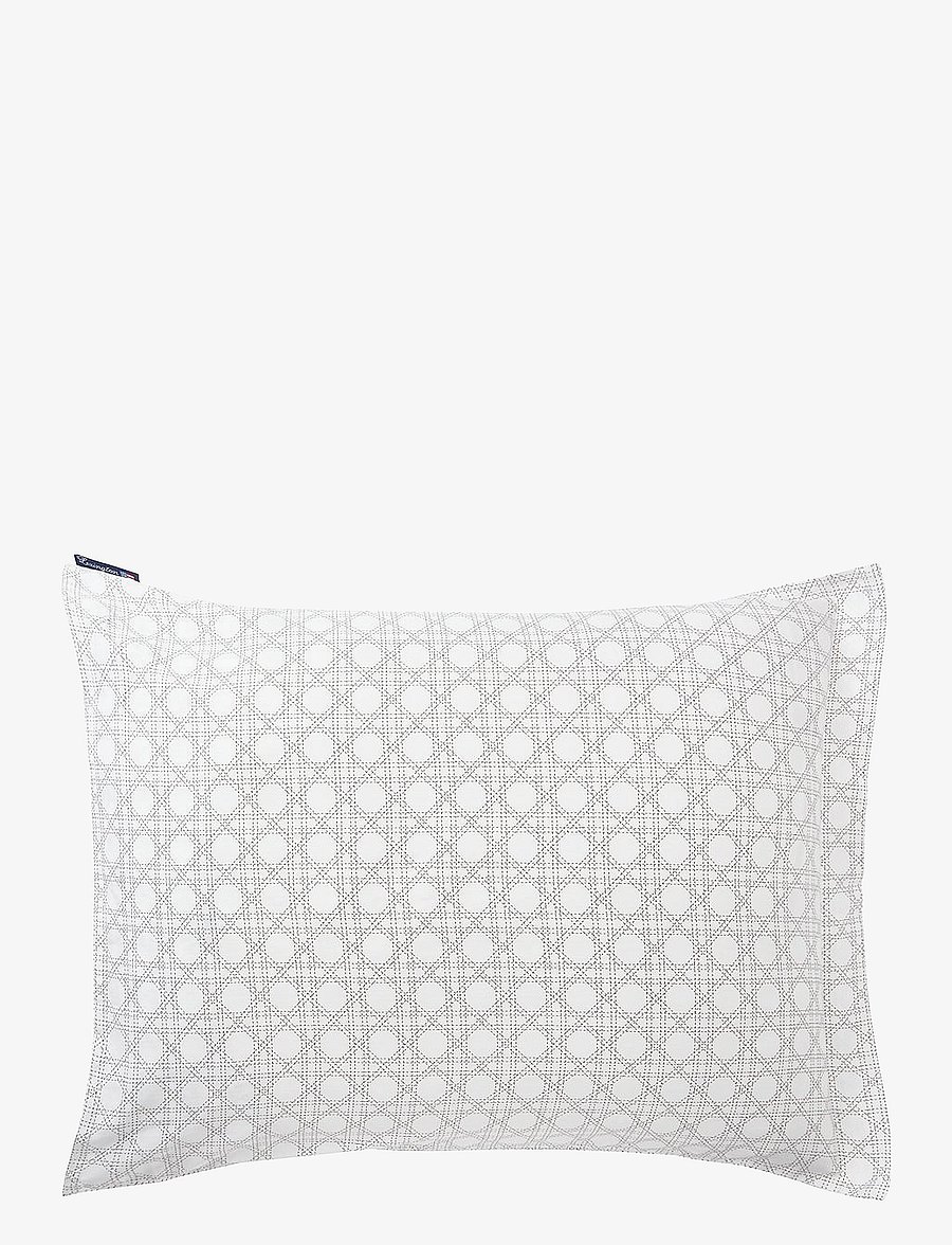 Lexington Home - Rattan Printed Cotton Sateen Pillowcase - kopfkissenbezüge - white/dk. gray - 1