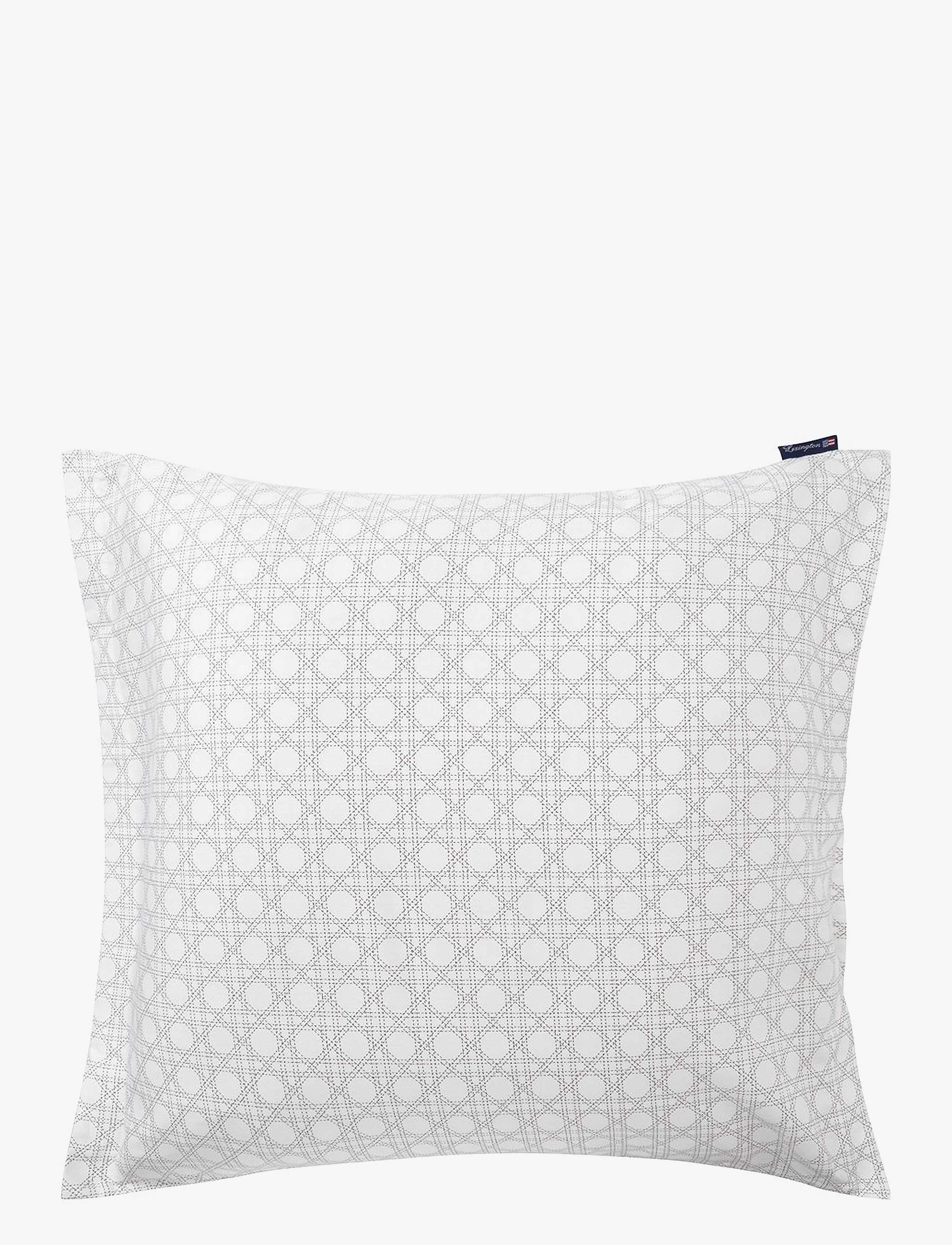 Lexington Home - Rattan Printed Cotton Sateen Pillowcase - pudebetræk - white/dk. gray - 3