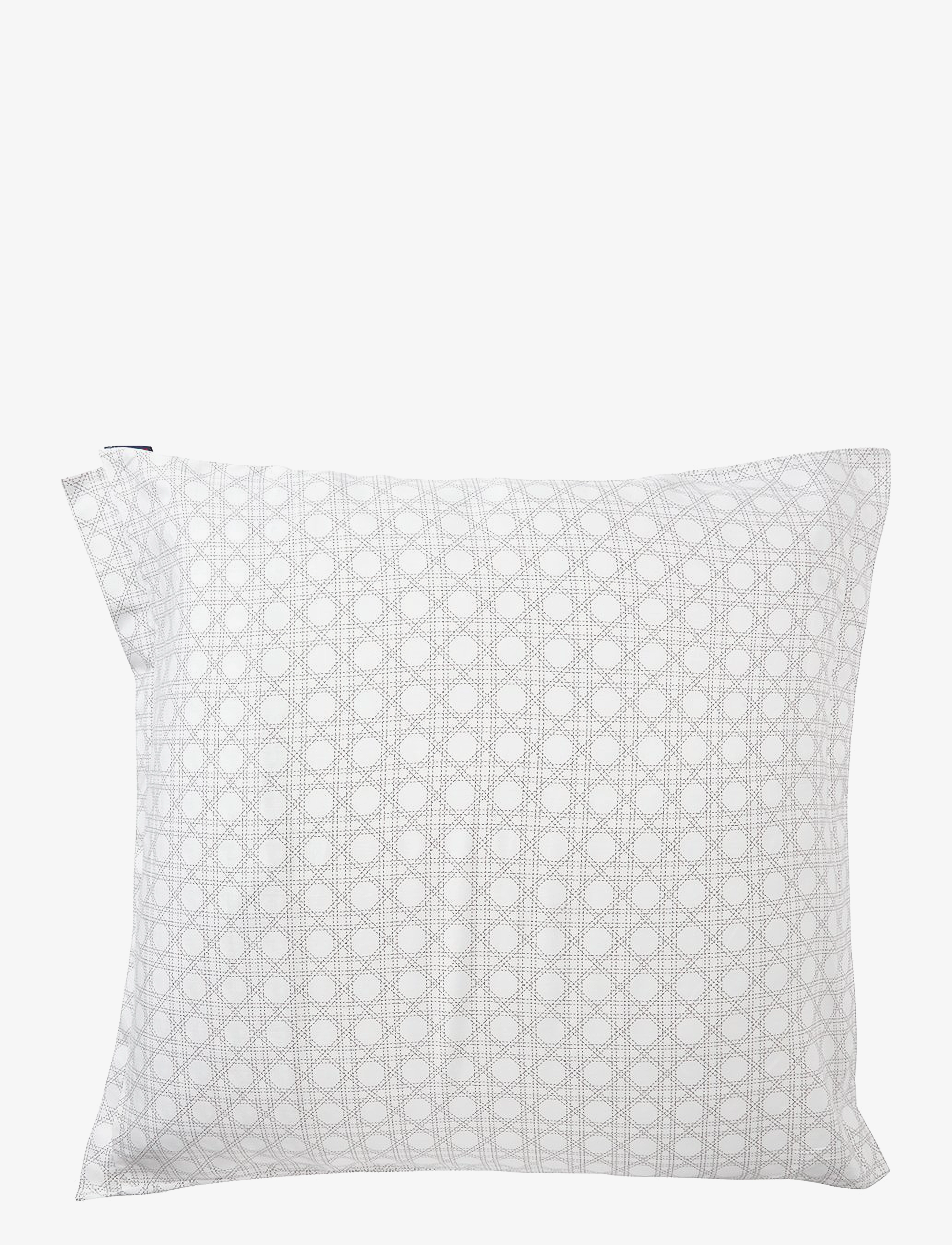 Lexington Home - Rattan Printed Cotton Sateen Pillowcase - pudebetræk - white/dk. gray - 4