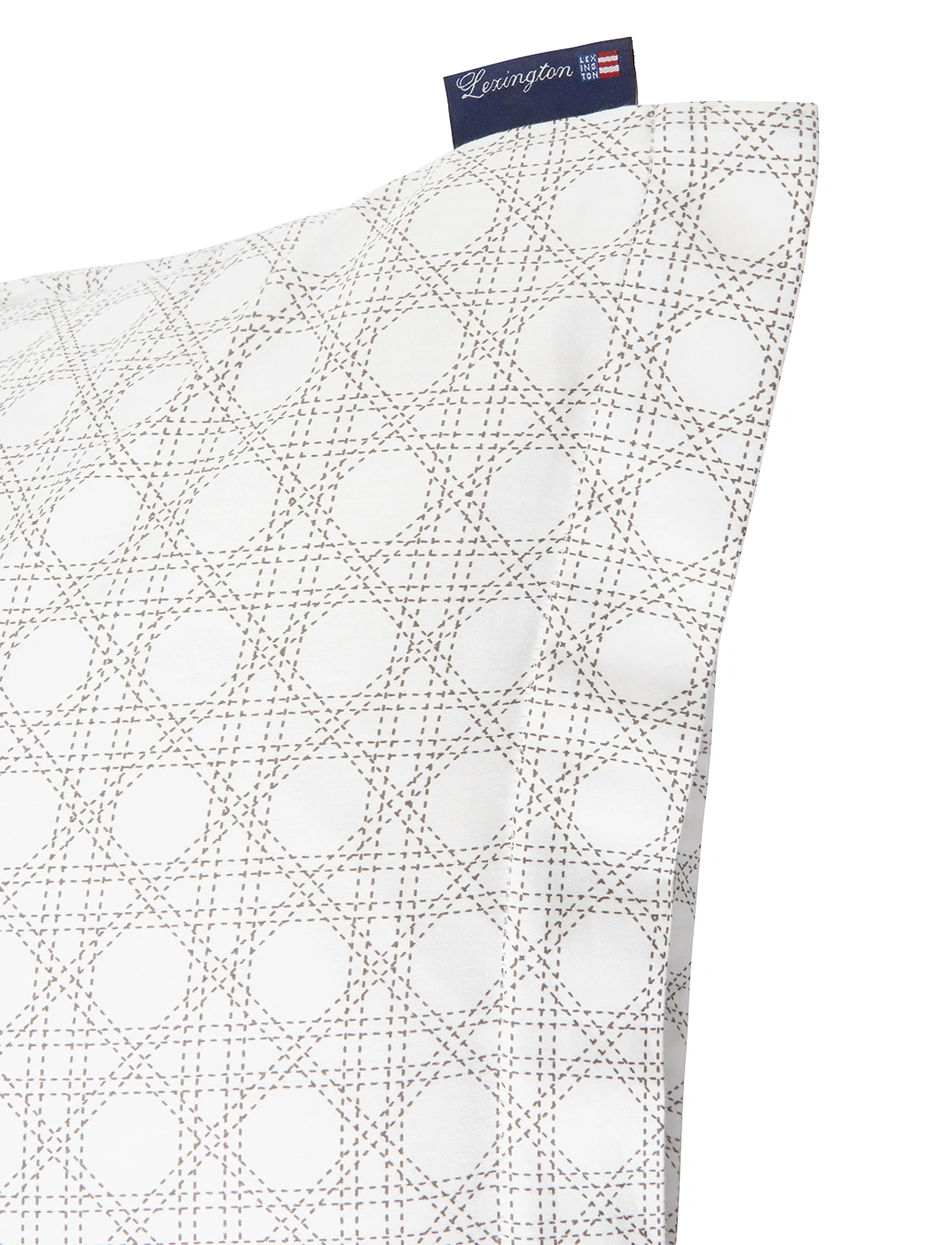 Lexington Home - Rattan Printed Cotton Sateen Pillowcase - pudebetræk - white/dk. gray - 5