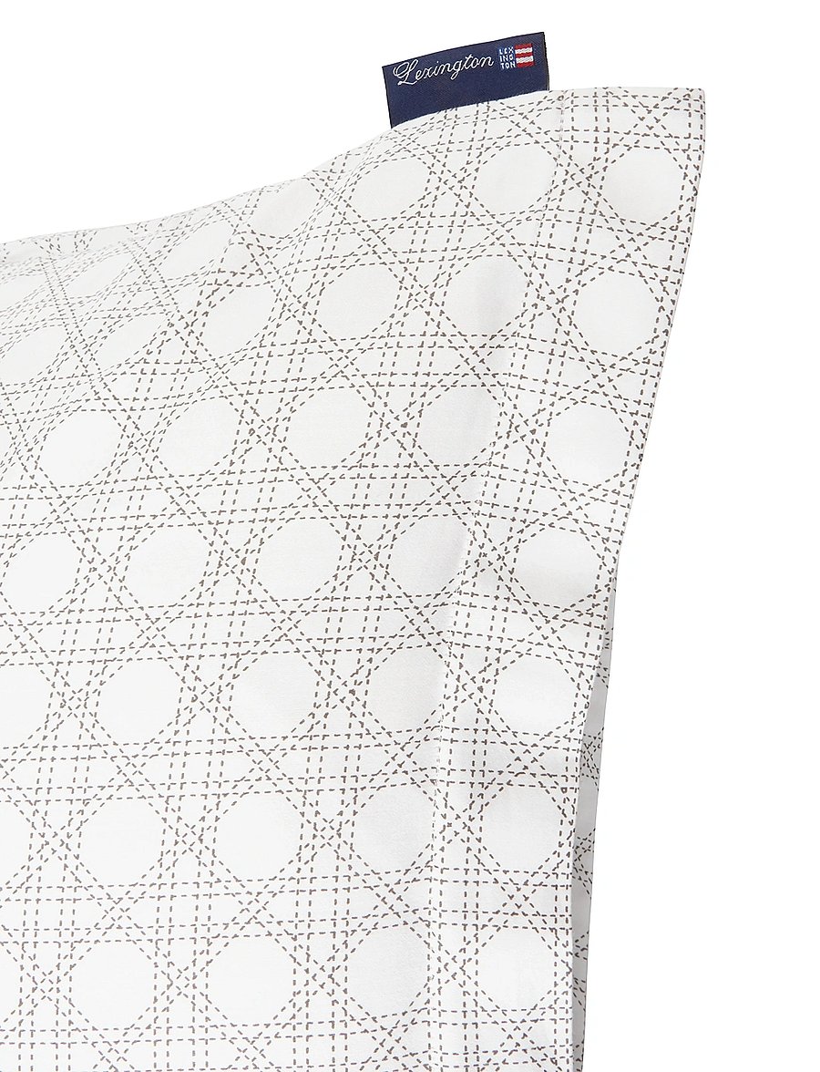 Lexington Home - Rattan Printed Cotton Sateen Pillowcase - kopfkissenbezüge - white/dk. gray - 5