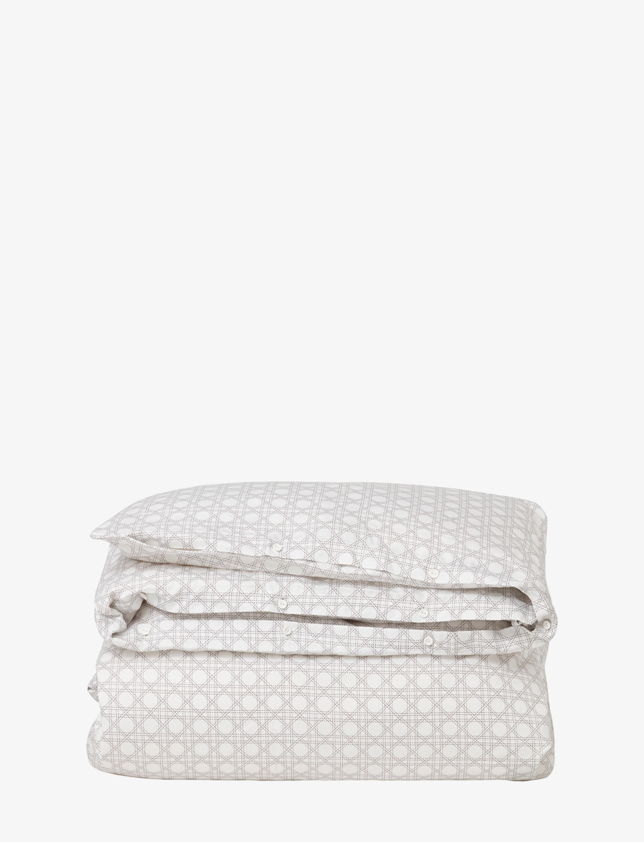 Lexington Home - Rattan Printed Cotton Sateen Bed set - sengesæt - white/dk. gray - 1