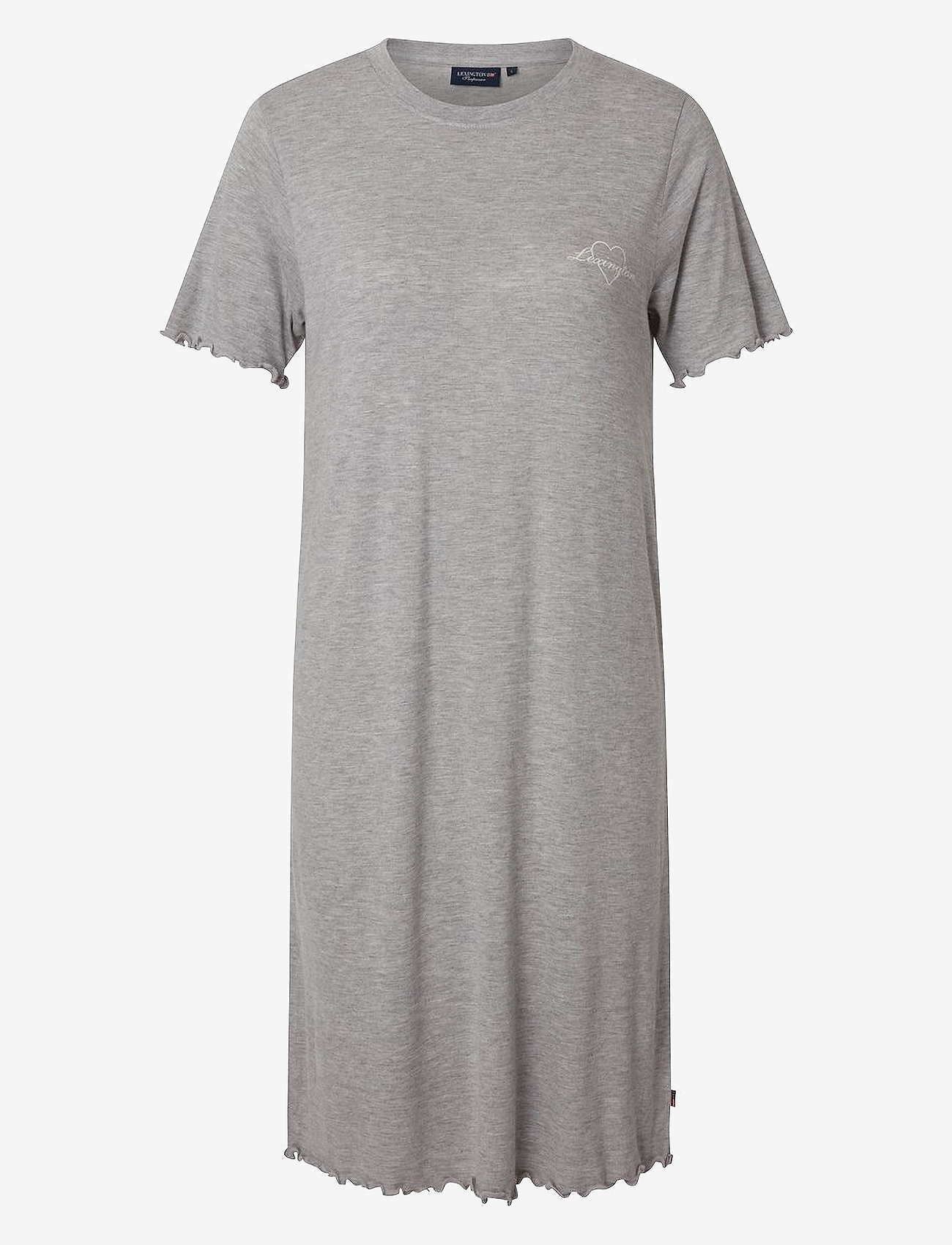 Lexington Home - Sydney Jersey Nightgown - nattlinnen - gray melange - 0