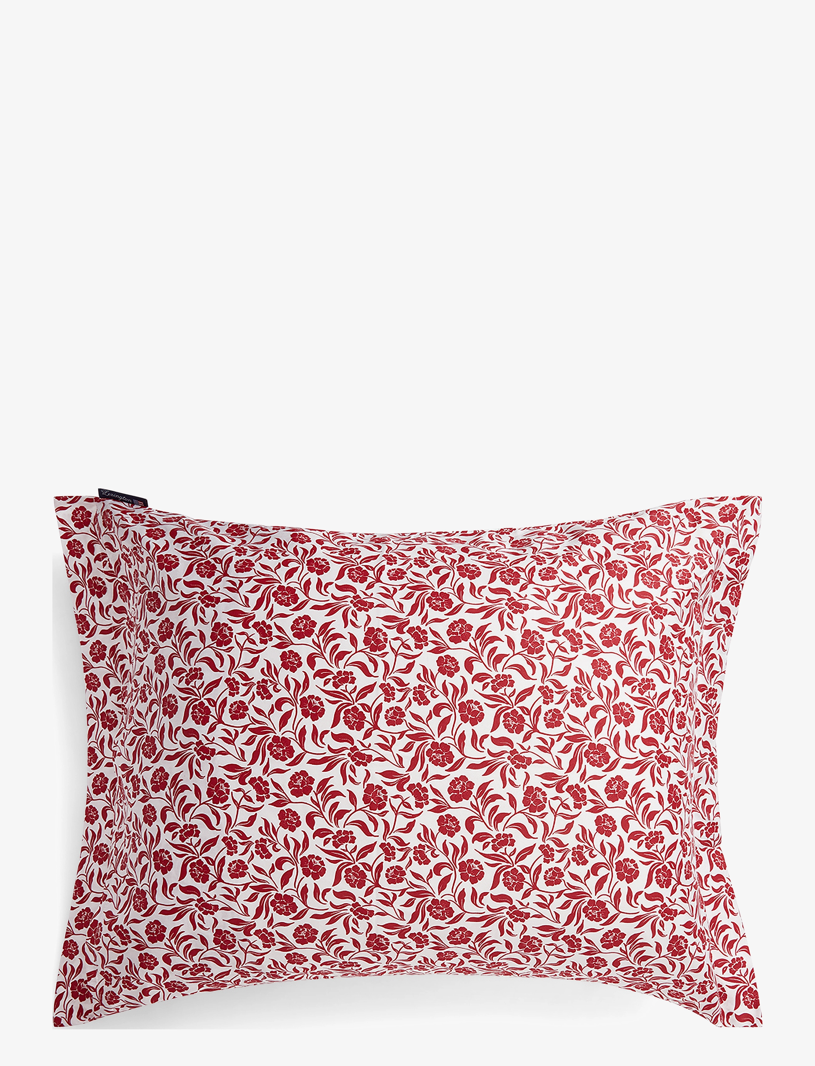 Lexington Home - Flower Printed Cotton Sateen Pillowcase - white/red - 1
