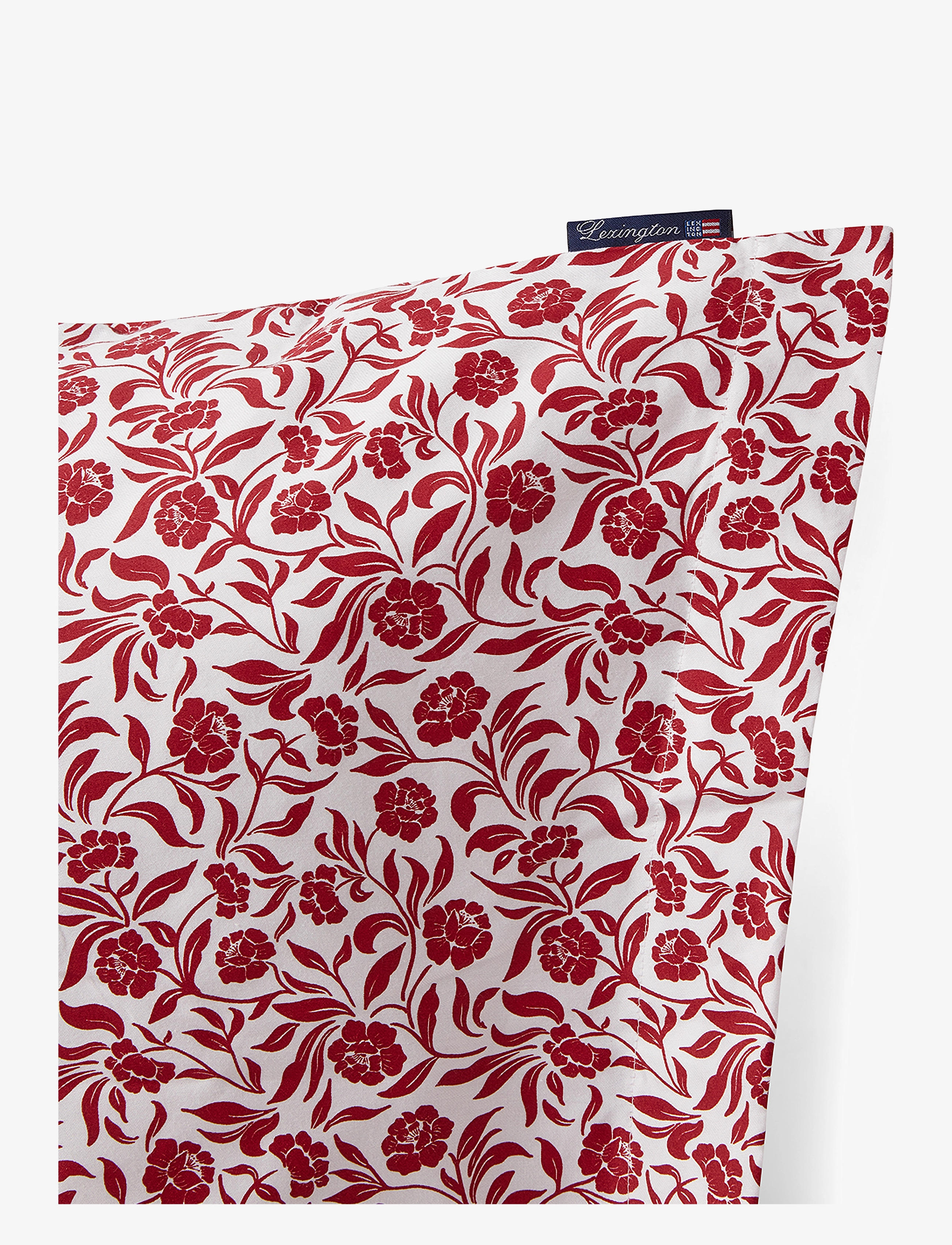 Lexington Home - Flower Printed Cotton Sateen Pillowcase - white/red - 2