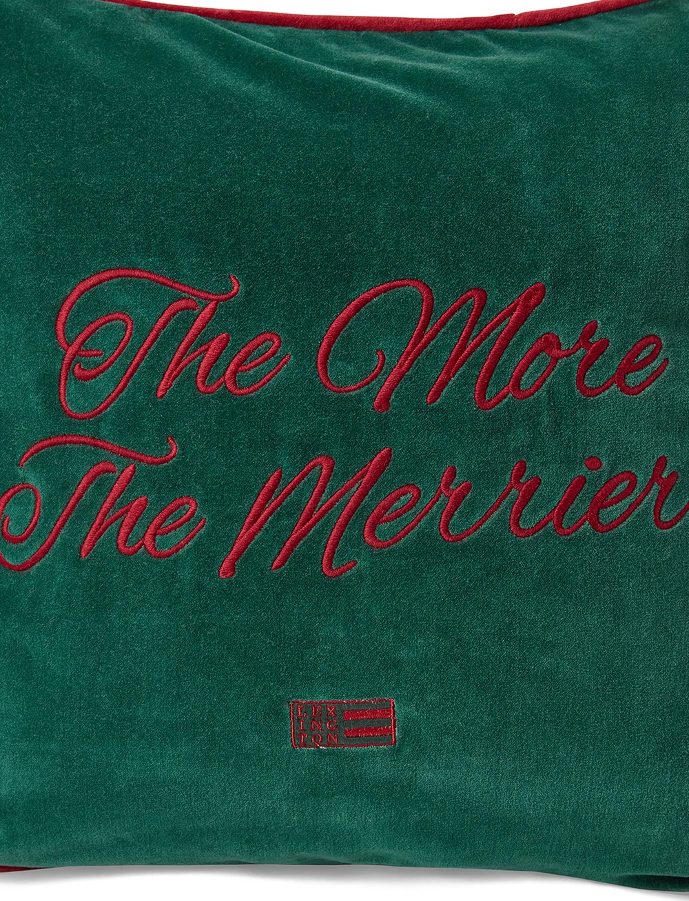 Lexington Home - The Merrier Organic Cotton Velvet Pillow Cover - kopfkissenbezüge - green/red - 2