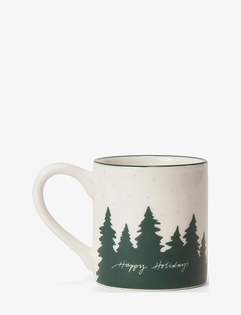 Lexington Home - Happy Holidays Stoneware Espresso Mug (set of 2) - white/green - 1
