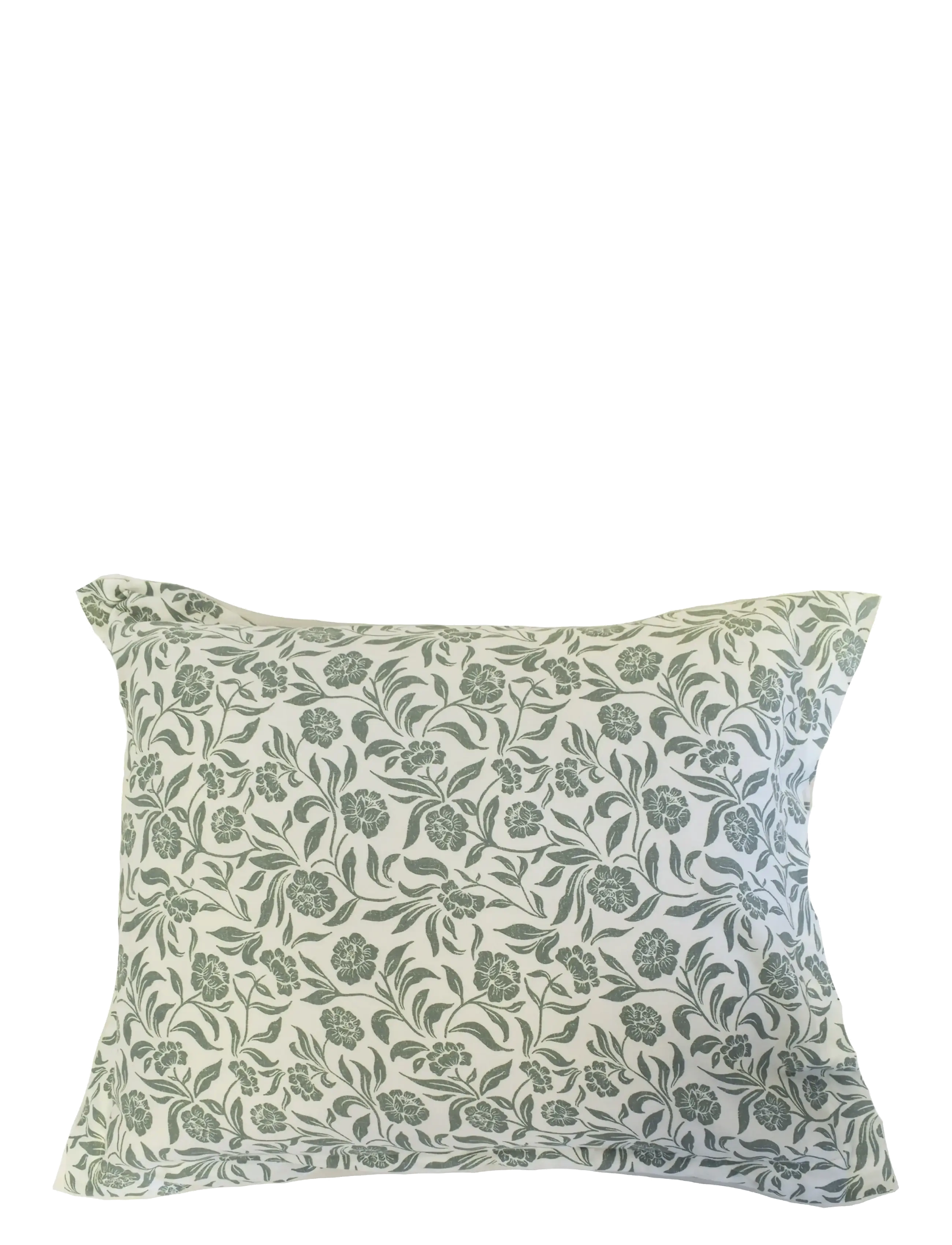 Lexington Home White/Eucalyptus Flowers Cotton Sateen Bed Set - Sengesæt - WHITE/EUCALYPTUS / cream