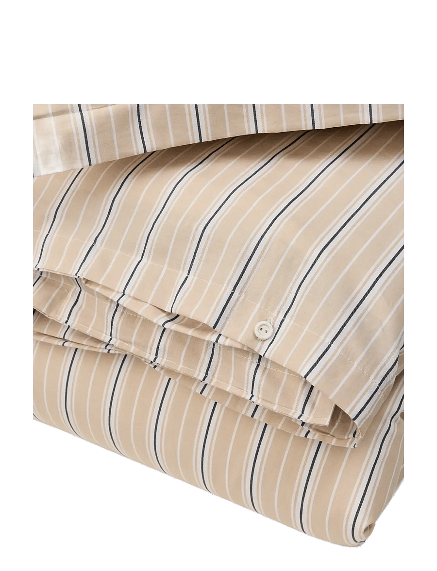 Lexington Home - Beige/White Striped Cotton Poplin Bed Set - beige/white - 2