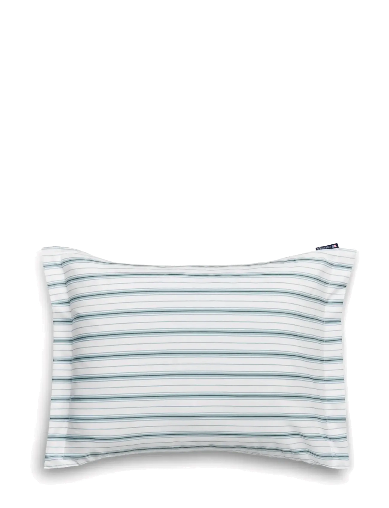 Lexington Home White/Eucalyptus Striped Cotton Poplin Pillowcase - Nyheter - WHITE/EUCALYPTUS / green