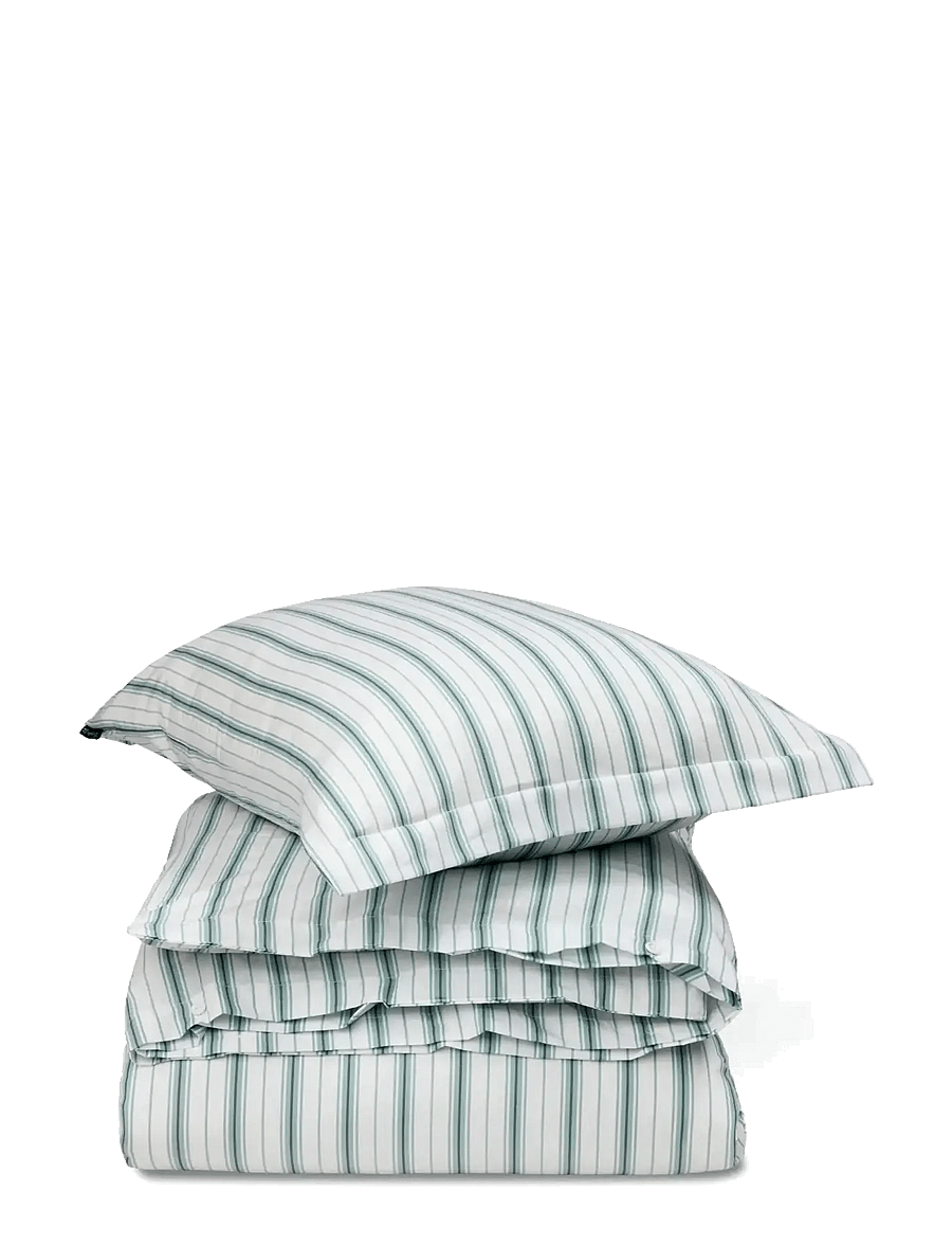 Lexington Home - White/Eucalyptus Striped Cotton Poplin Bed Set - voodiriiete komplektid - white/eucalyptus - 1