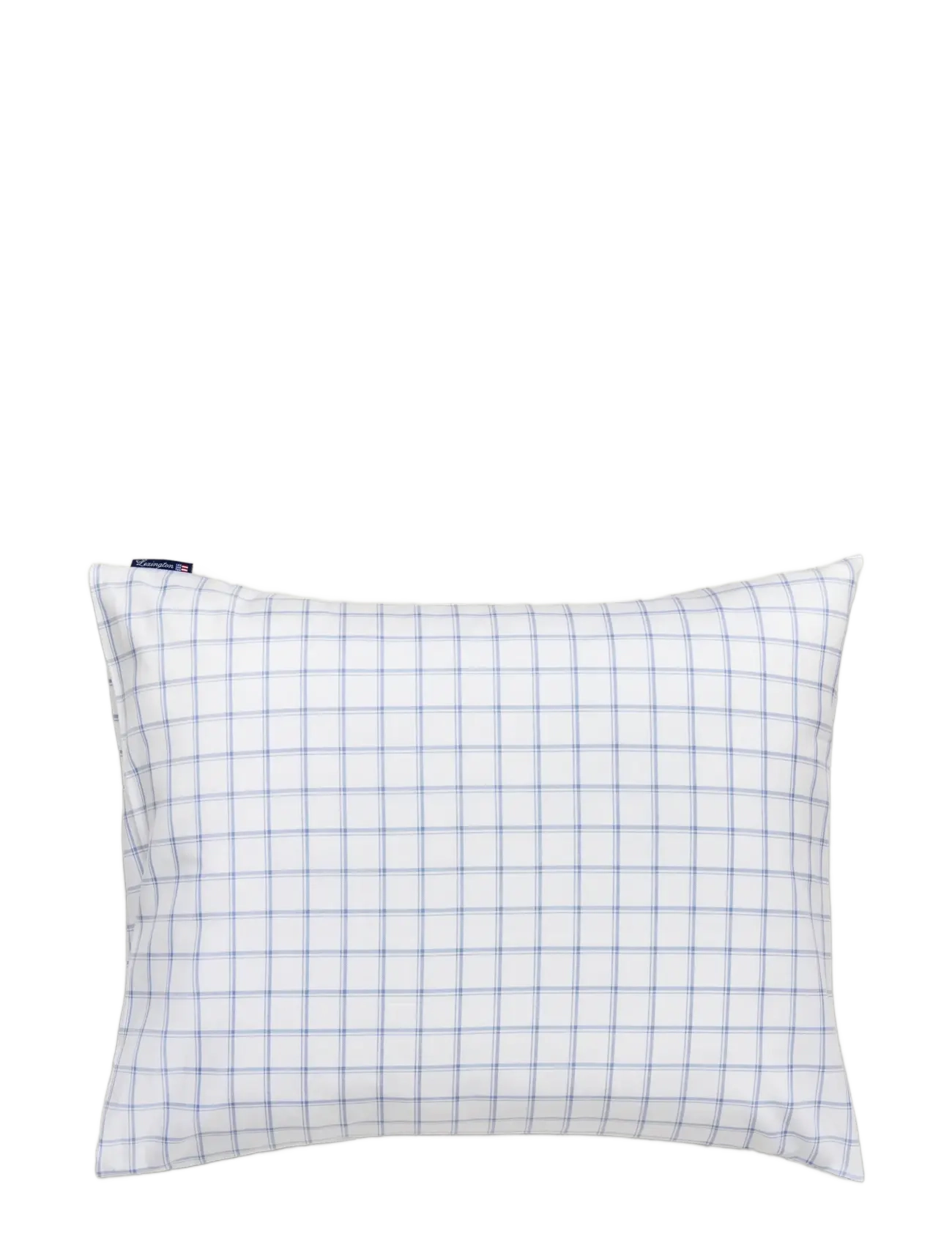 Lexington Home White/Blue Check Lyocell/Cotton Oxford Pillowcase - Nyheter - WHITE/BLUE / white