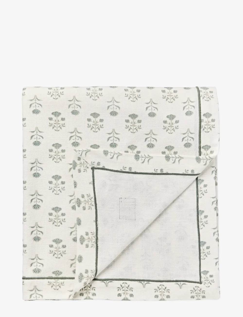 Lexington Home - Floral Printed Organic Cotton Napkin - nach preis einkaufen - white/eucalyptus - 3