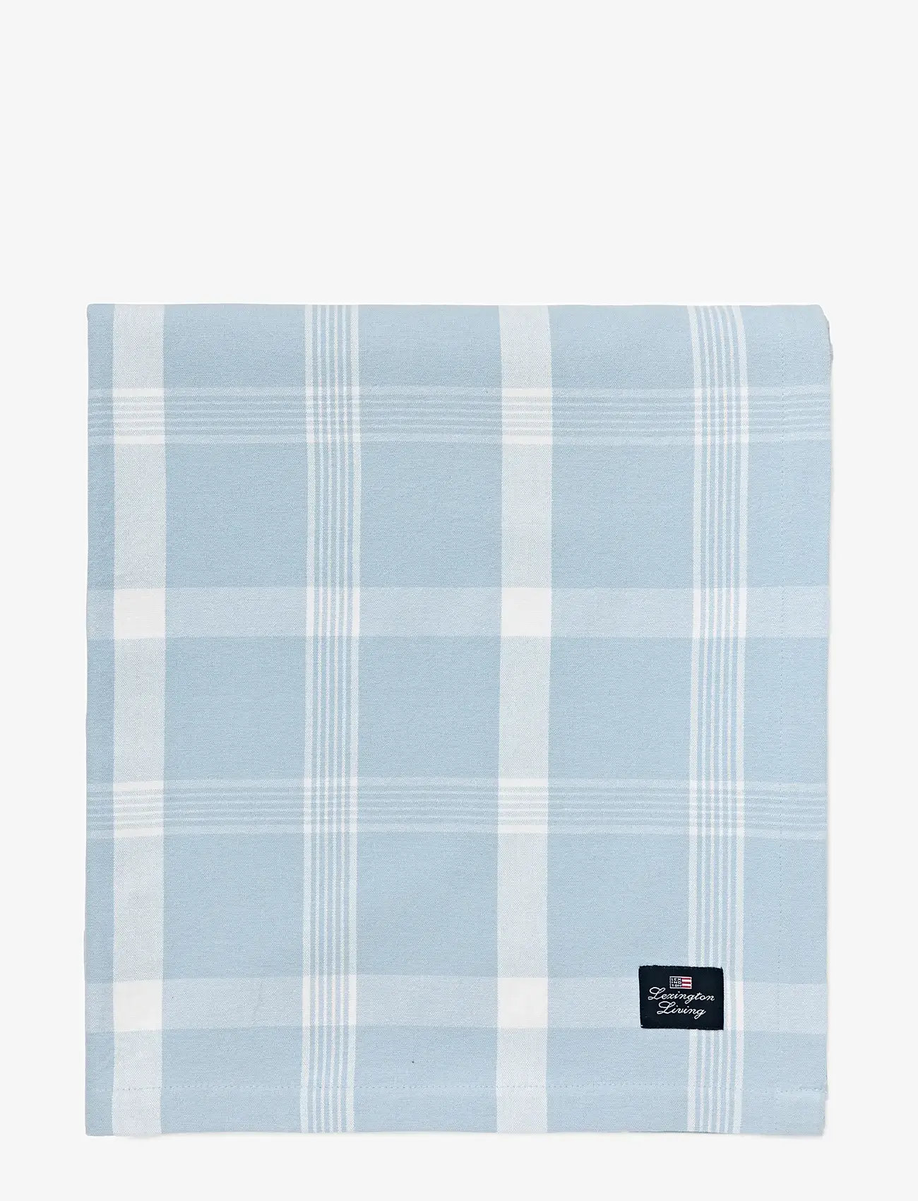 Lexington Home - Checked Recycled Cotton Oxford Tablecloth - duge & bordløbere - blue/white - 0
