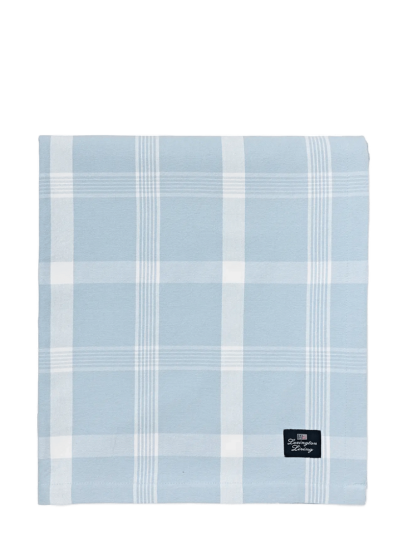 Lexington Home - Checked Recycled Cotton Oxford Tablecloth - tischdecken & tischläufer - blue/white - 0