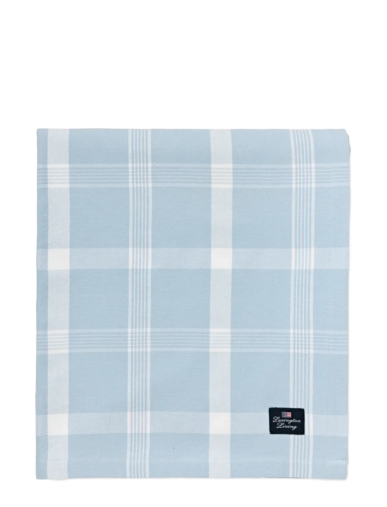 Lexington Home Checked Recycled Cotton Oxford Tablecloth - Kökstextilier - BLUE/WHITE / blue