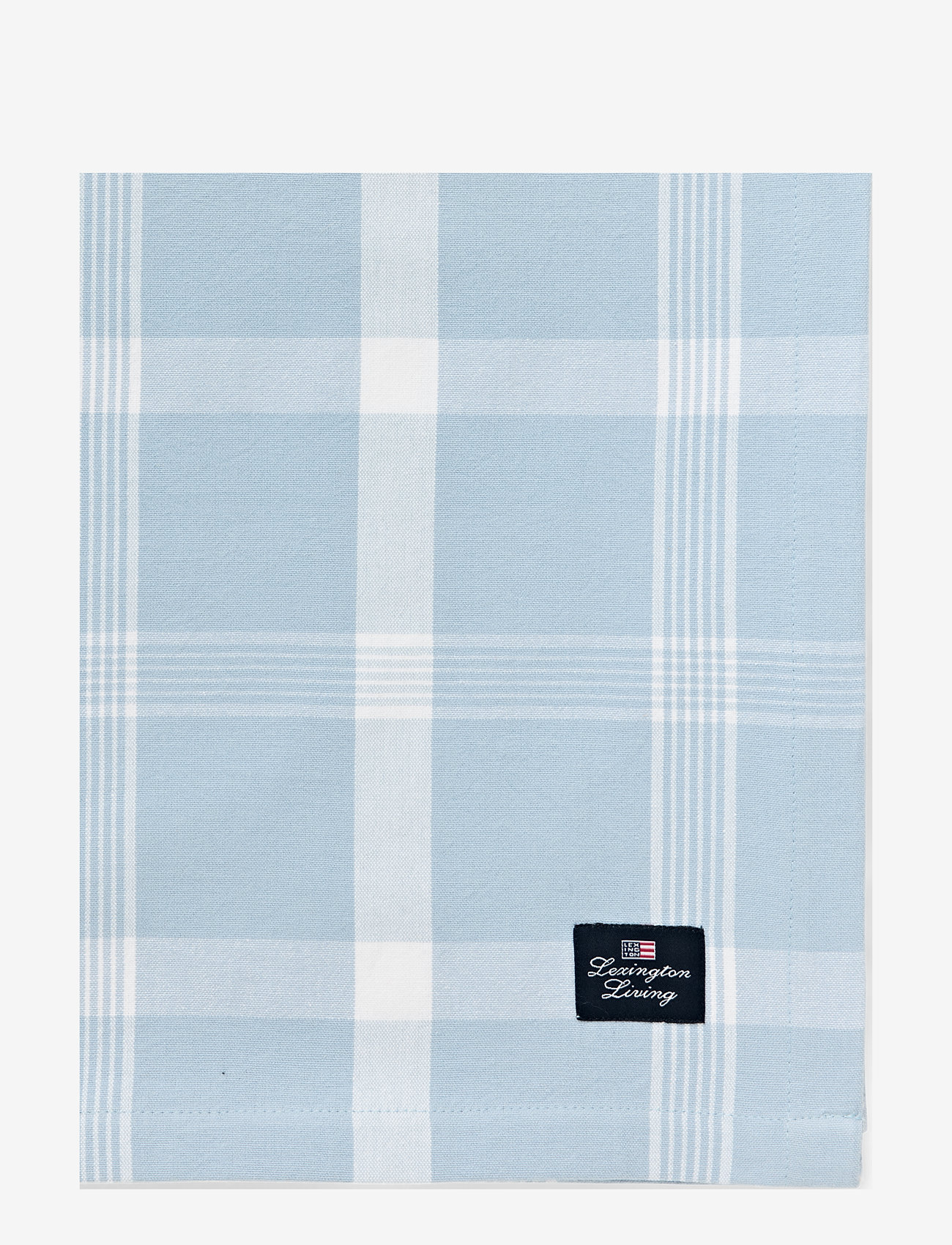 Lexington Home - Checked Recycled Cotton Oxford Tablecloth - duge & bordløbere - blue/white - 2