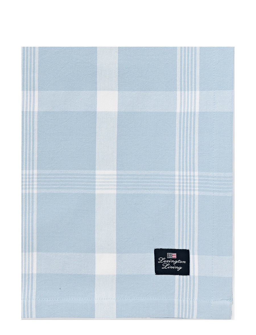 Lexington Home - Checked Recycled Cotton Oxford Tablecloth - laudlinad - blue/white - 2