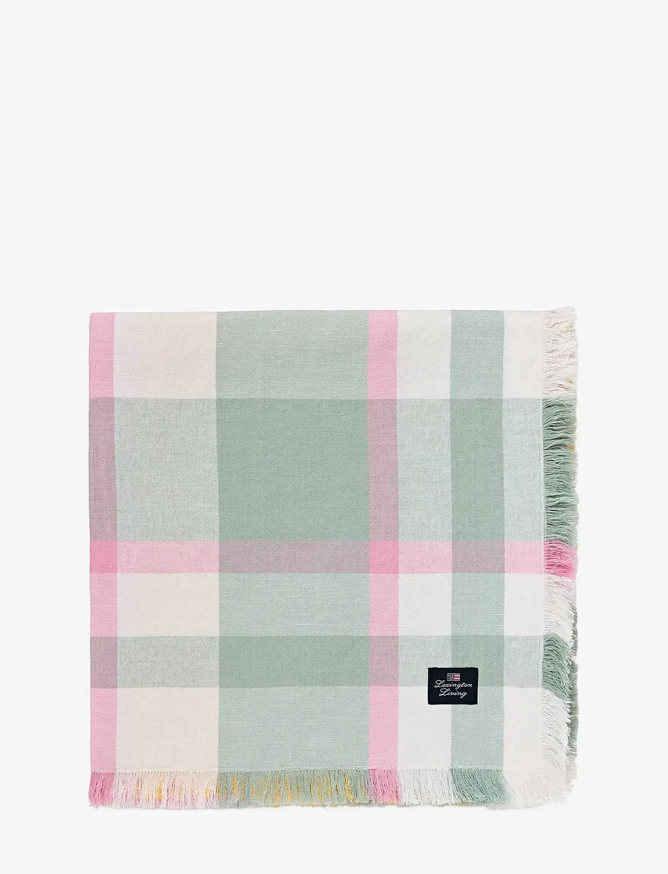 Lexington Home - Checked Linen/Cotton Tablecloth - nach preis einkaufen - yellow/green/pink - 0