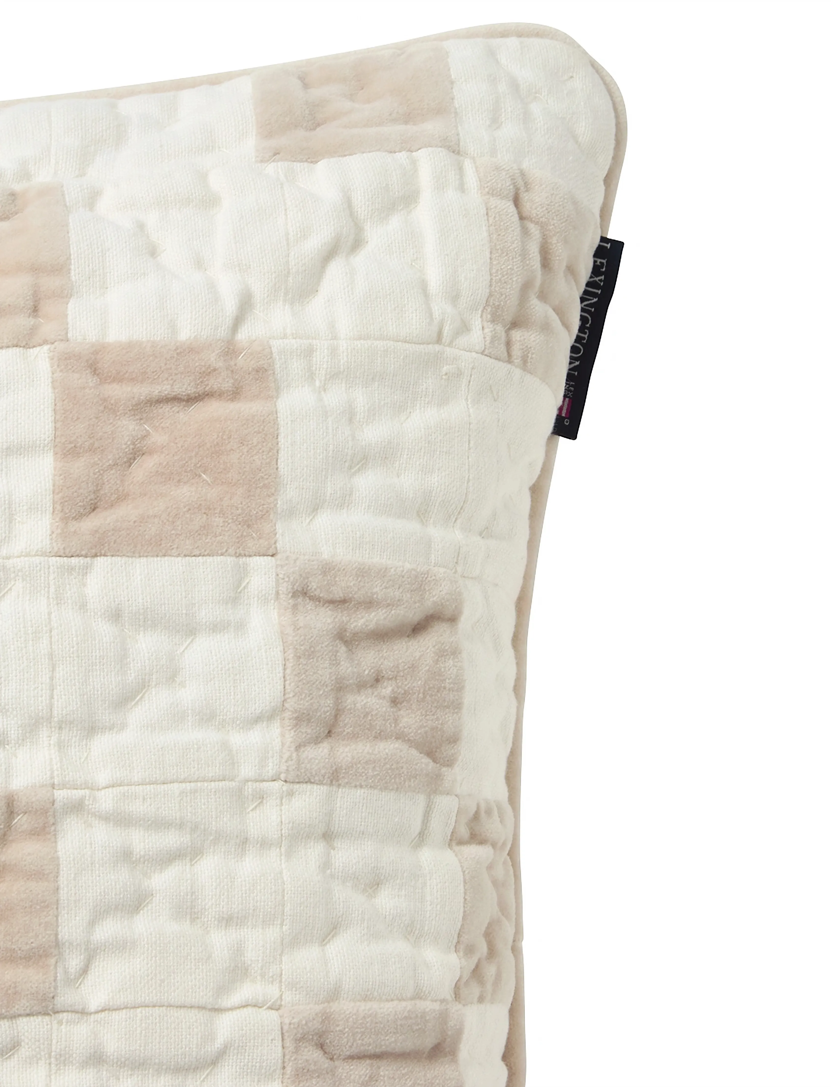 Lexington Home - Patchwork Organic Cotton Pillow Cover - cushion covers - white - 2