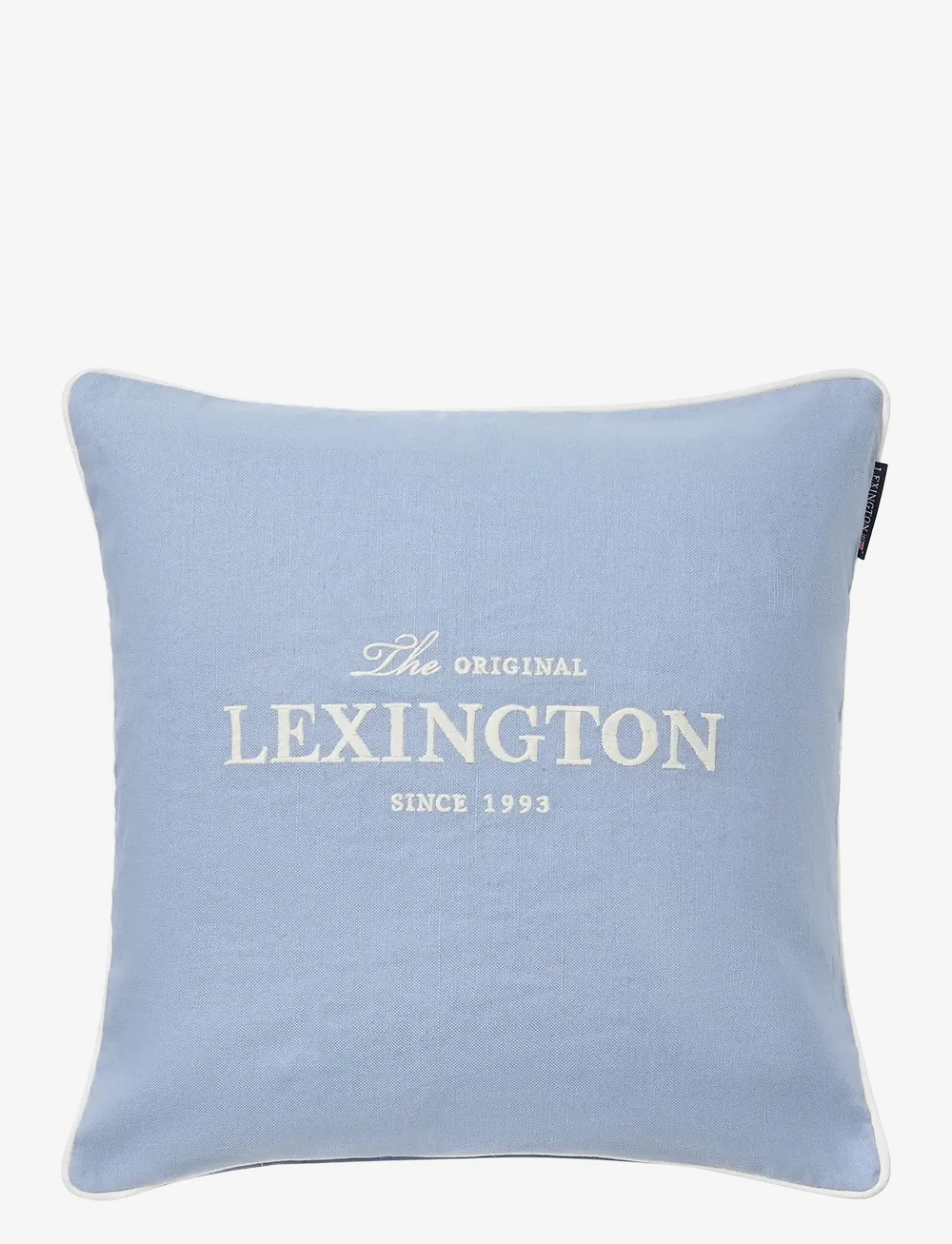 Lexington Home - Original Logo Linen/Cotton Pillow Cover - coussins covers - blue/white - 0