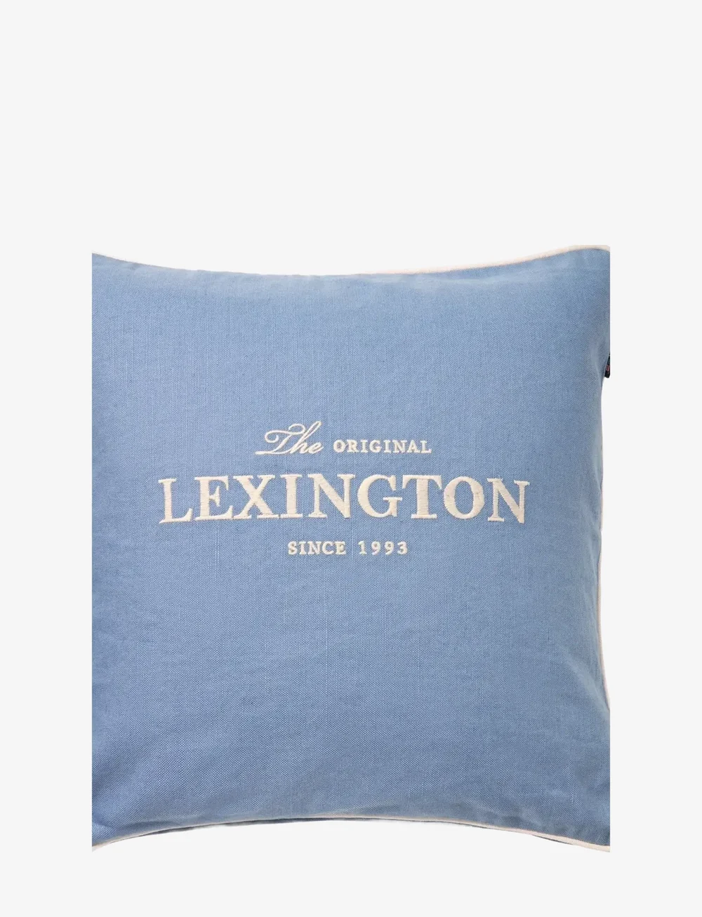 Lexington Home - Original Logo Linen/Cotton Pillow Cover - coussins covers - blue/white - 2