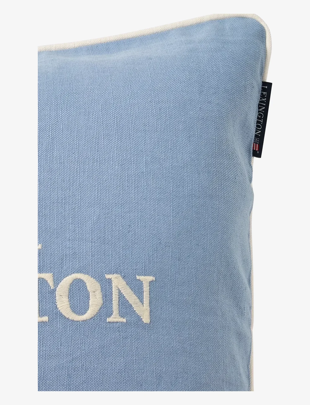 Lexington Home - Original Logo Linen/Cotton Pillow Cover - coussins covers - blue/white - 3